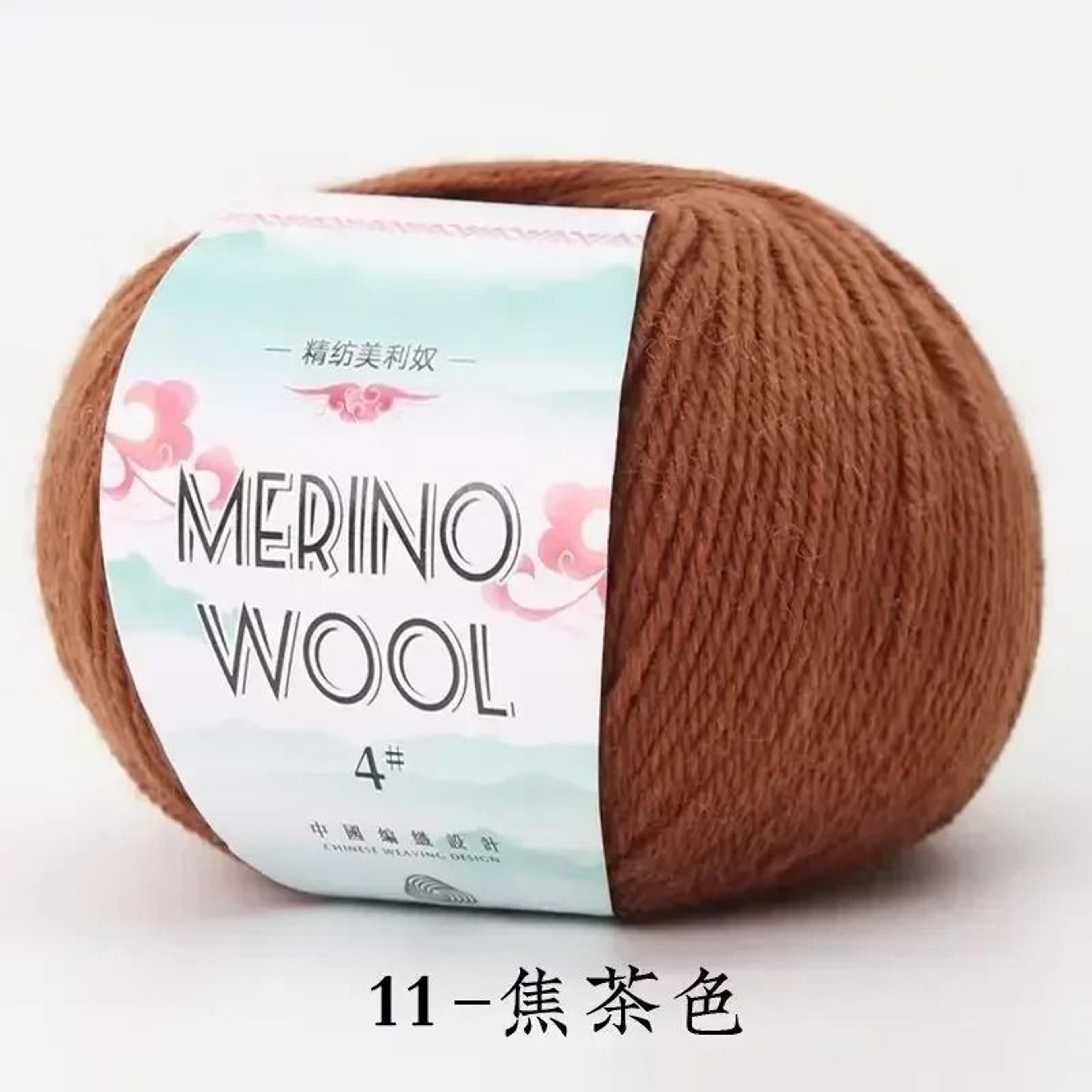 50g Coarse Merino Wool Yarn Ball Soft Cozy Hand Knitting Thread For Sweaters And Scarves 15