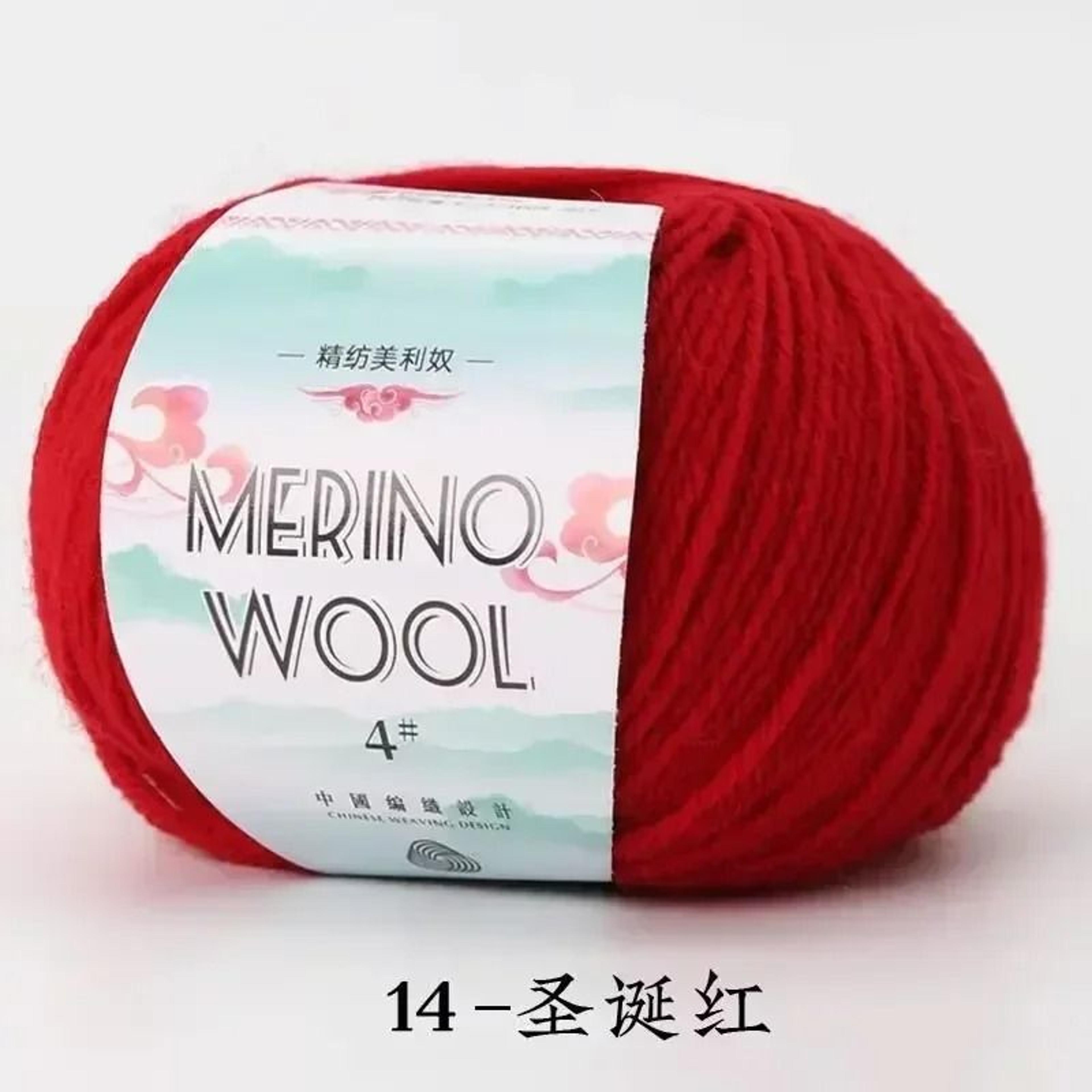 50g Coarse Merino Wool Yarn Ball Soft Cozy Hand Knitting Thread For Sweaters And Scarves 18