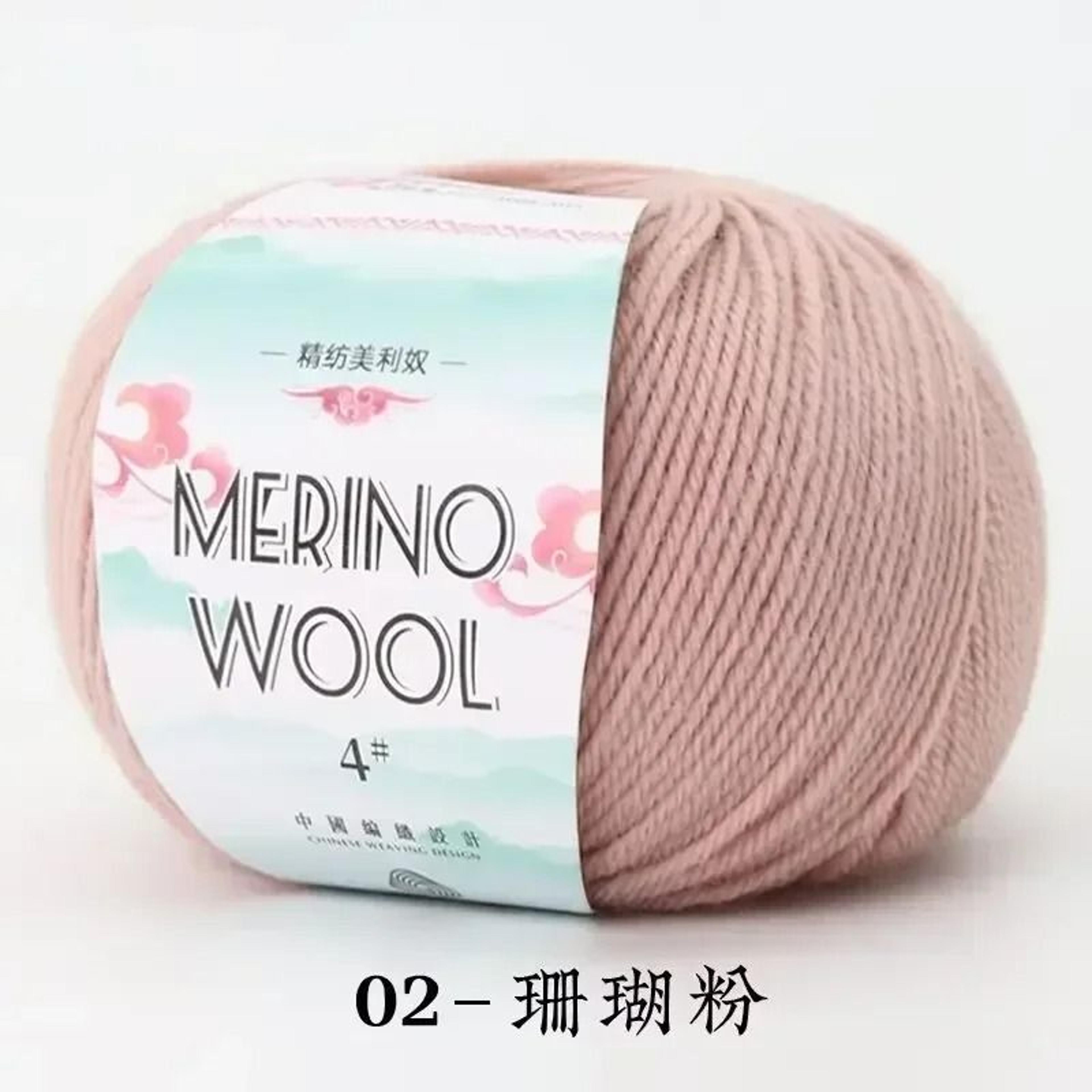50g Coarse Merino Wool Yarn Ball Soft Cozy Hand Knitting Thread For Sweaters And Scarves 7