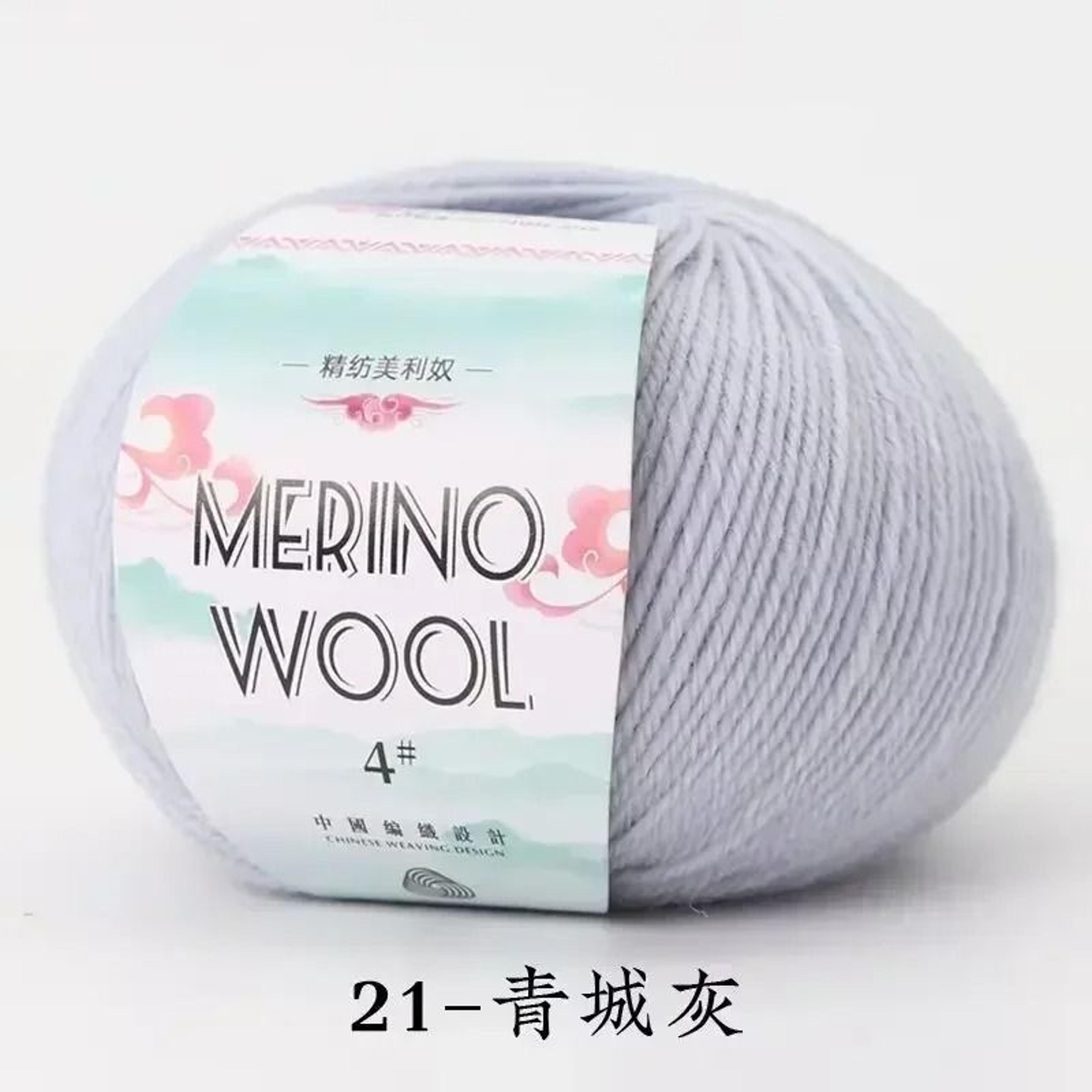 50g Coarse Merino Wool Yarn Ball Soft Cozy Hand Knitting Thread For Sweaters And Scarves 25