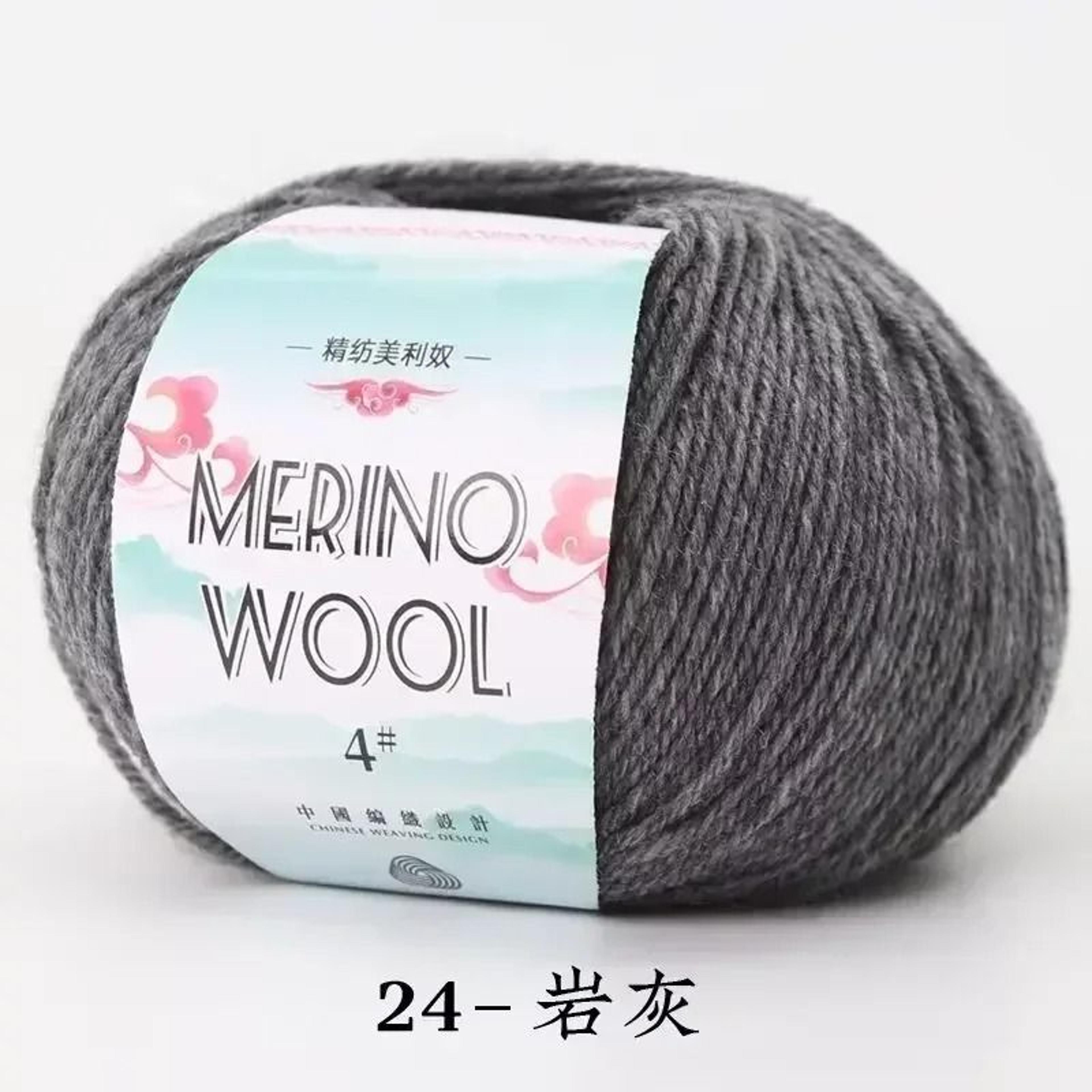 50g Coarse Merino Wool Yarn Ball Soft Cozy Hand Knitting Thread For Sweaters And Scarves 28