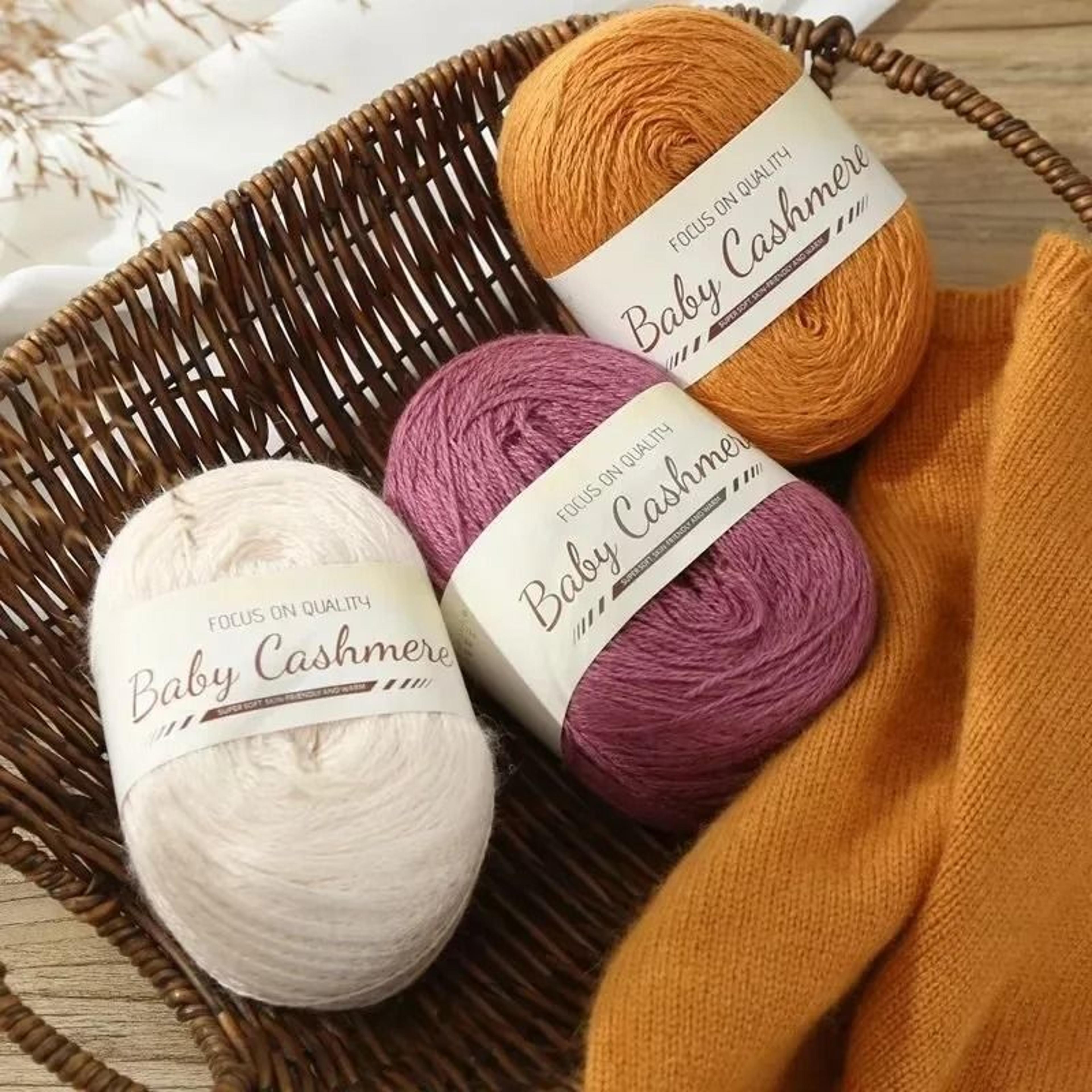 50g Soft Mohair Cashmere Thin Wool Yarn Roll For DIY Hand Crochet And Fine Knitting 3