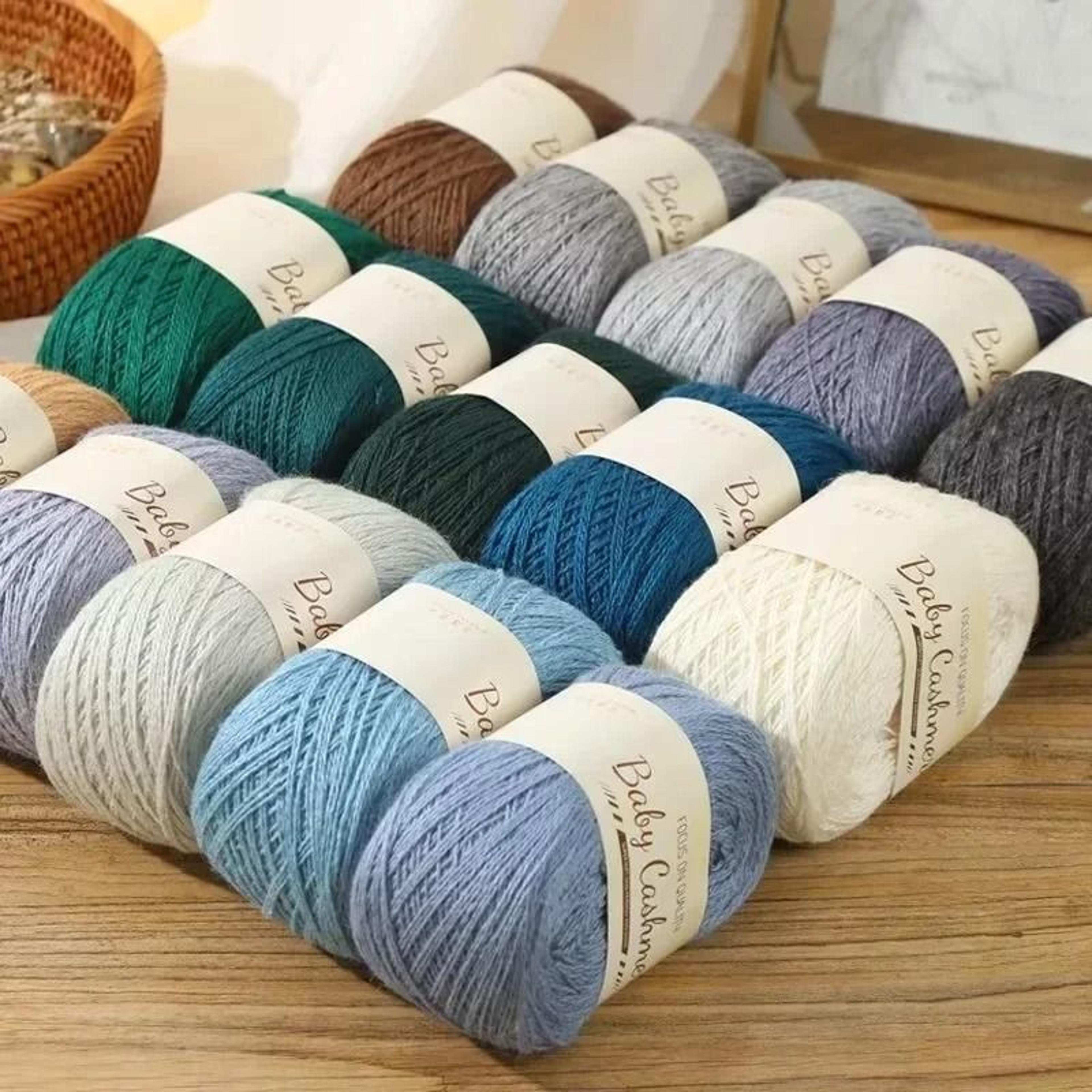 50g Soft Mohair Cashmere Thin Wool Yarn Roll For DIY Hand Crochet And Fine Knitting 5