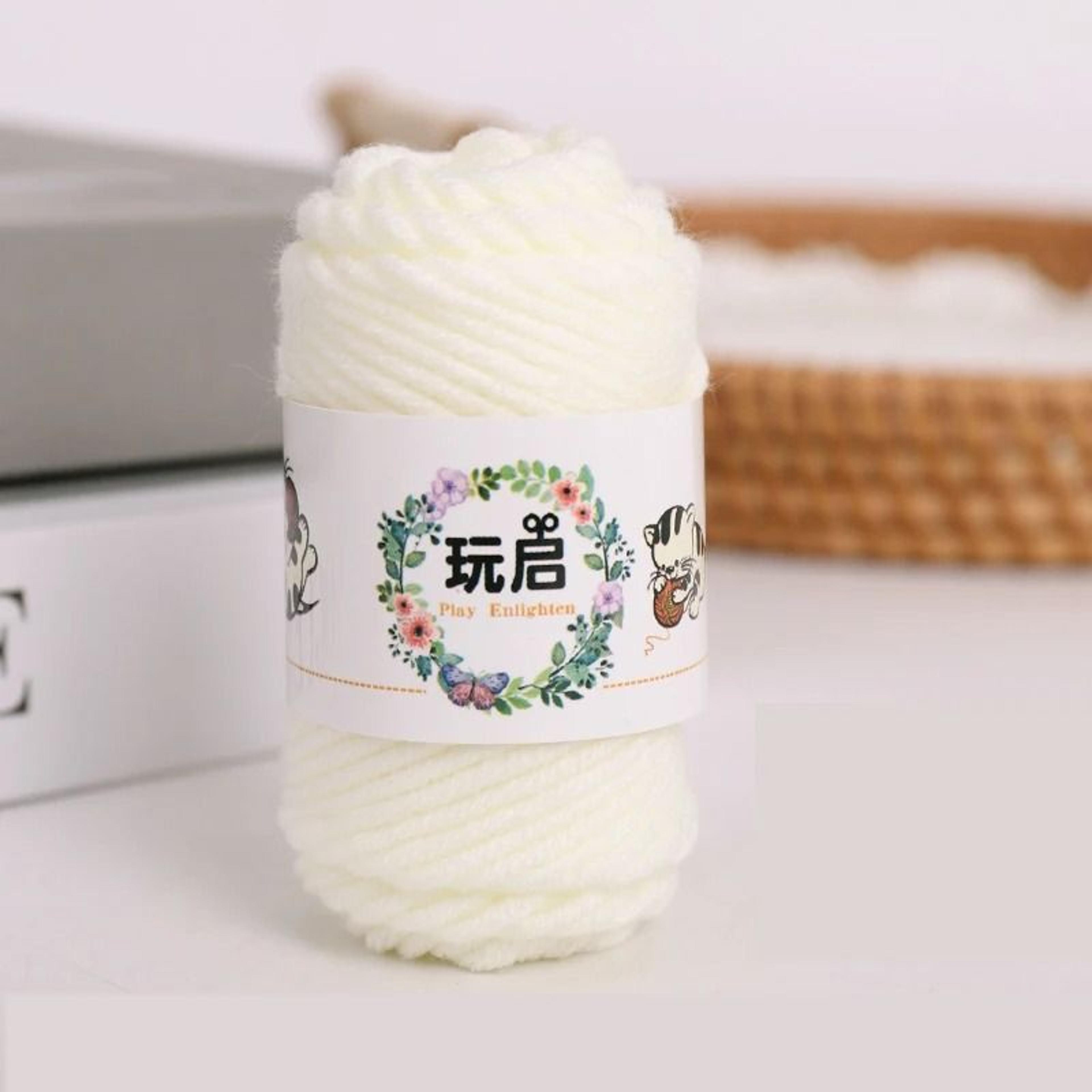 10g 5Ply Baby Milk Soft Cotton Wool Yarn Mini Roll For Crochet Sweaters Dolls Hats Crafts 4