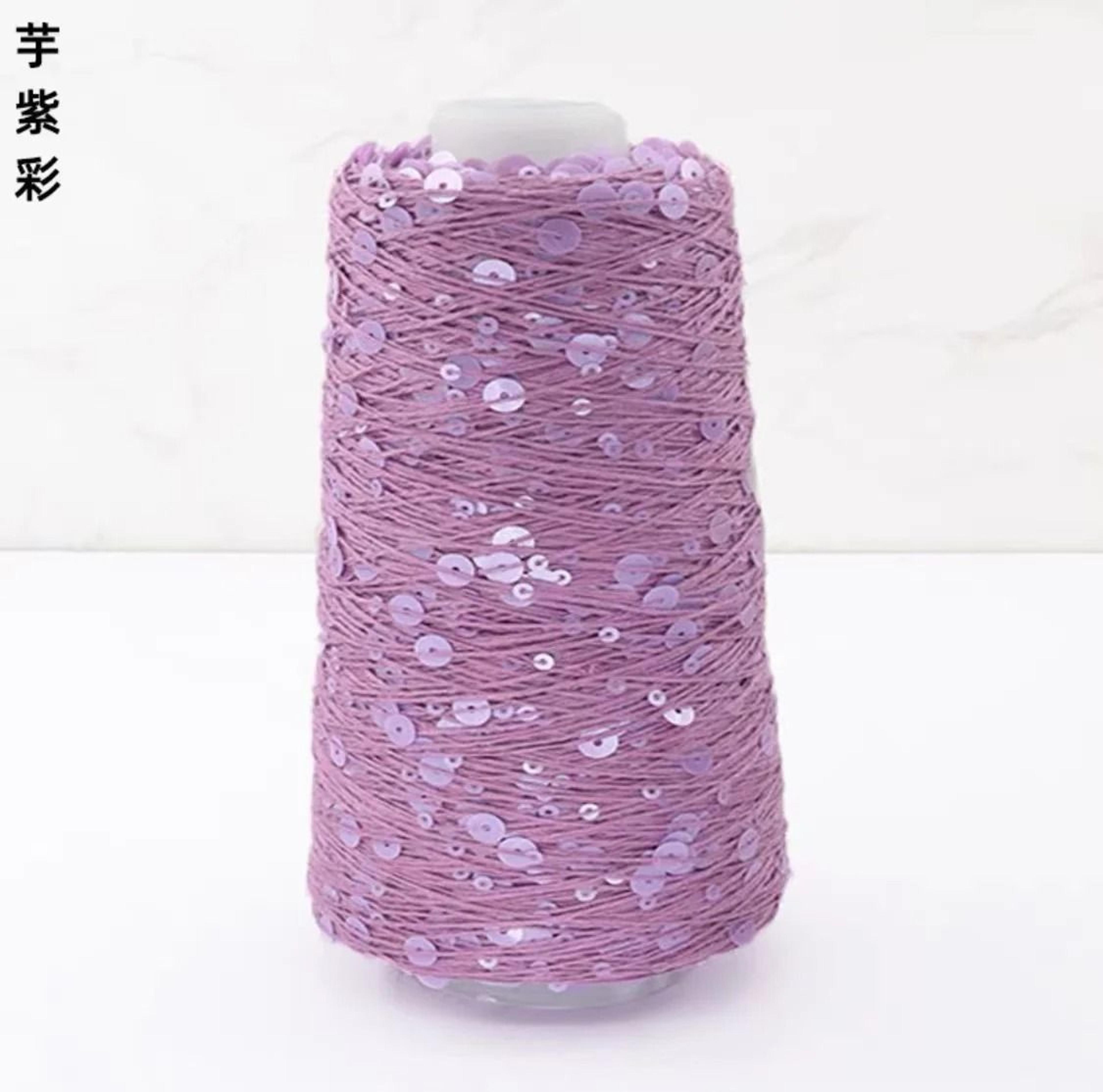 50g Sequins Cotton Yarn 6mm3mm Special Glitter Thread For DIY Crochet Dolls And Hand Knitting 9