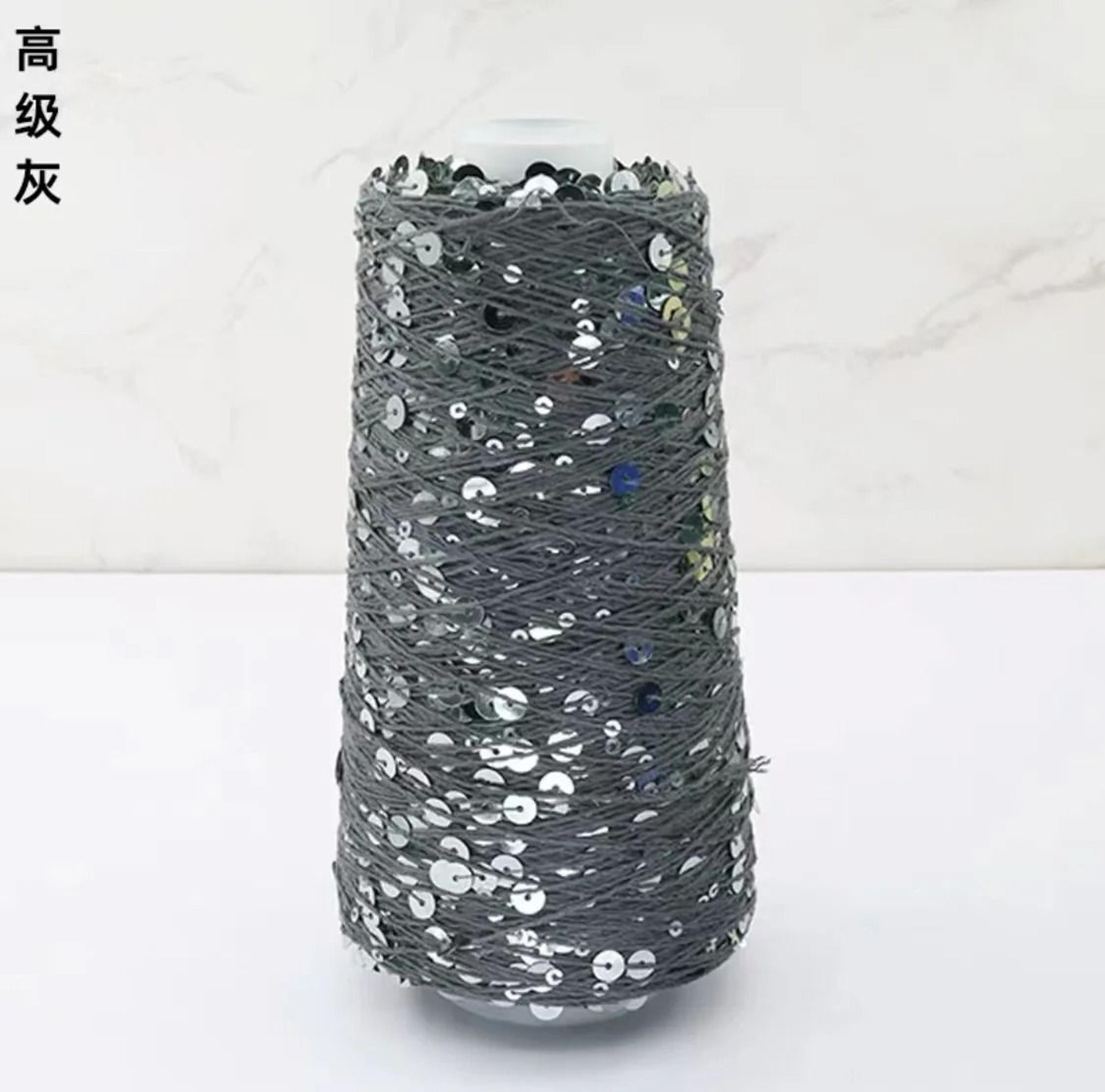 50g Sequins Cotton Yarn 6mm3mm Special Glitter Thread For DIY Crochet Dolls And Hand Knitting 11