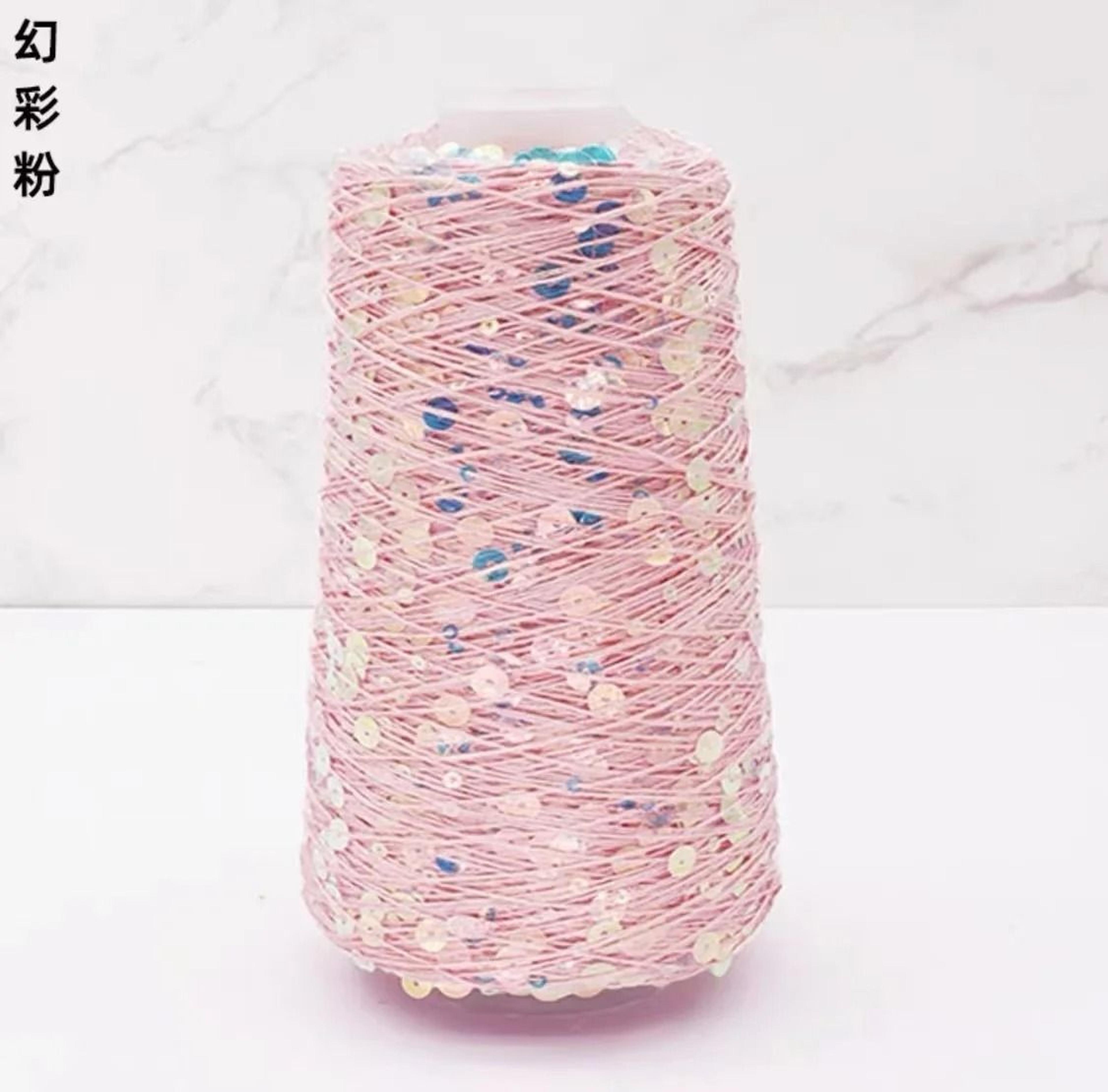 50g Sequins Cotton Yarn 6mm3mm Special Glitter Thread For DIY Crochet Dolls And Hand Knitting 13