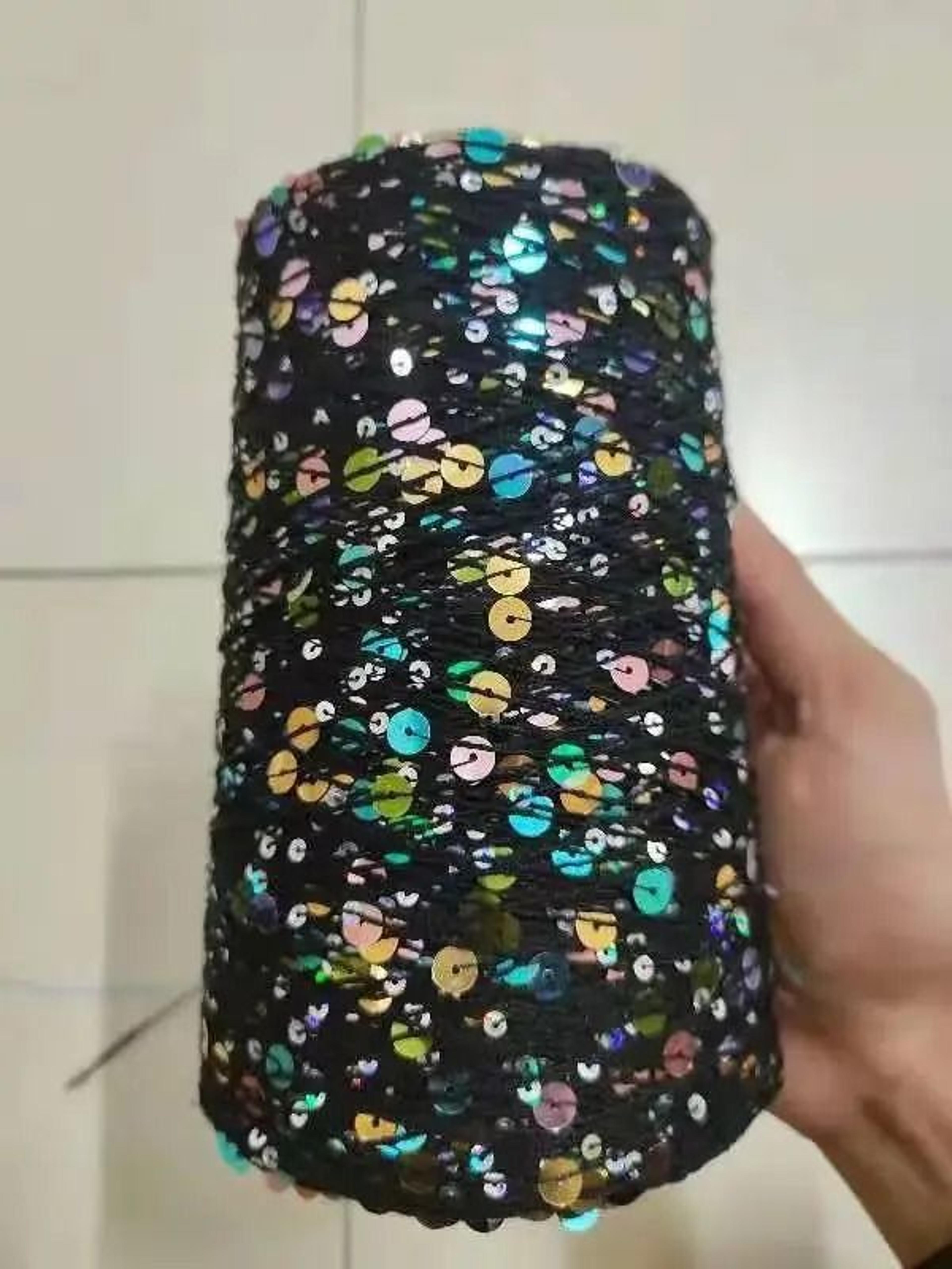 50g Sequins Cotton Yarn 6mm3mm Special Glitter Thread For DIY Crochet Dolls And Hand Knitting 2