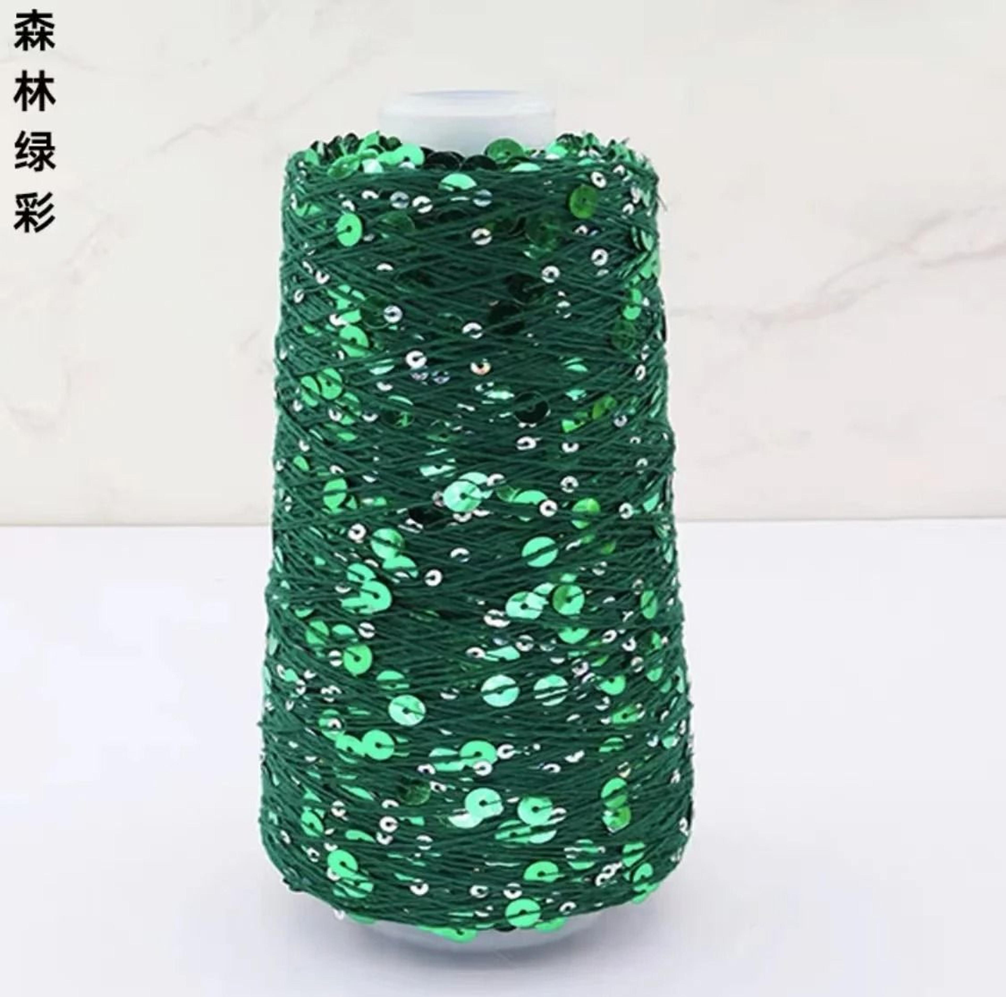 50g Sequins Cotton Yarn 6mm3mm Special Glitter Thread For DIY Crochet Dolls And Hand Knitting 8
