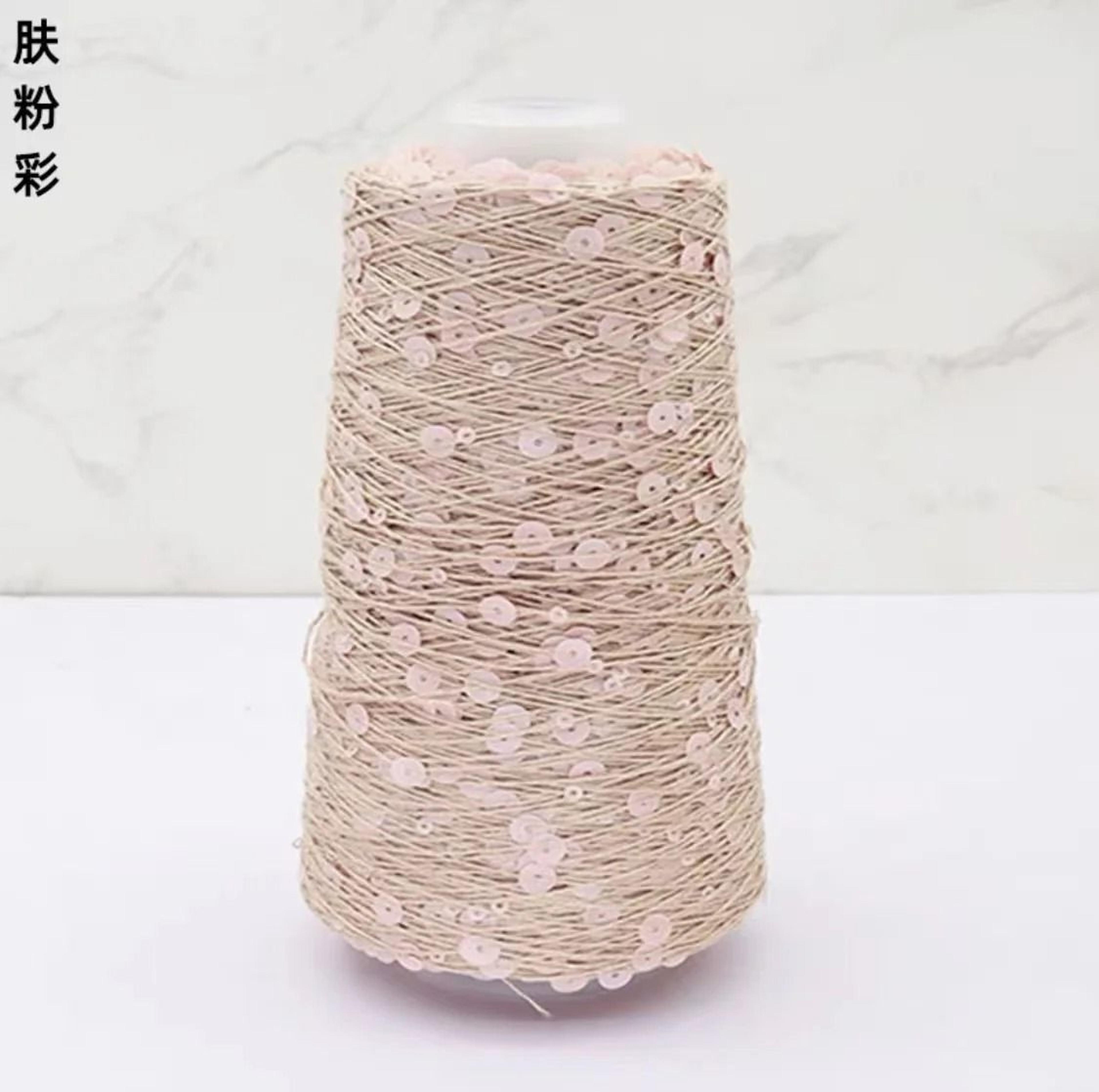 50g Sequins Cotton Yarn 6mm3mm Special Glitter Thread For DIY Crochet Dolls And Hand Knitting 16