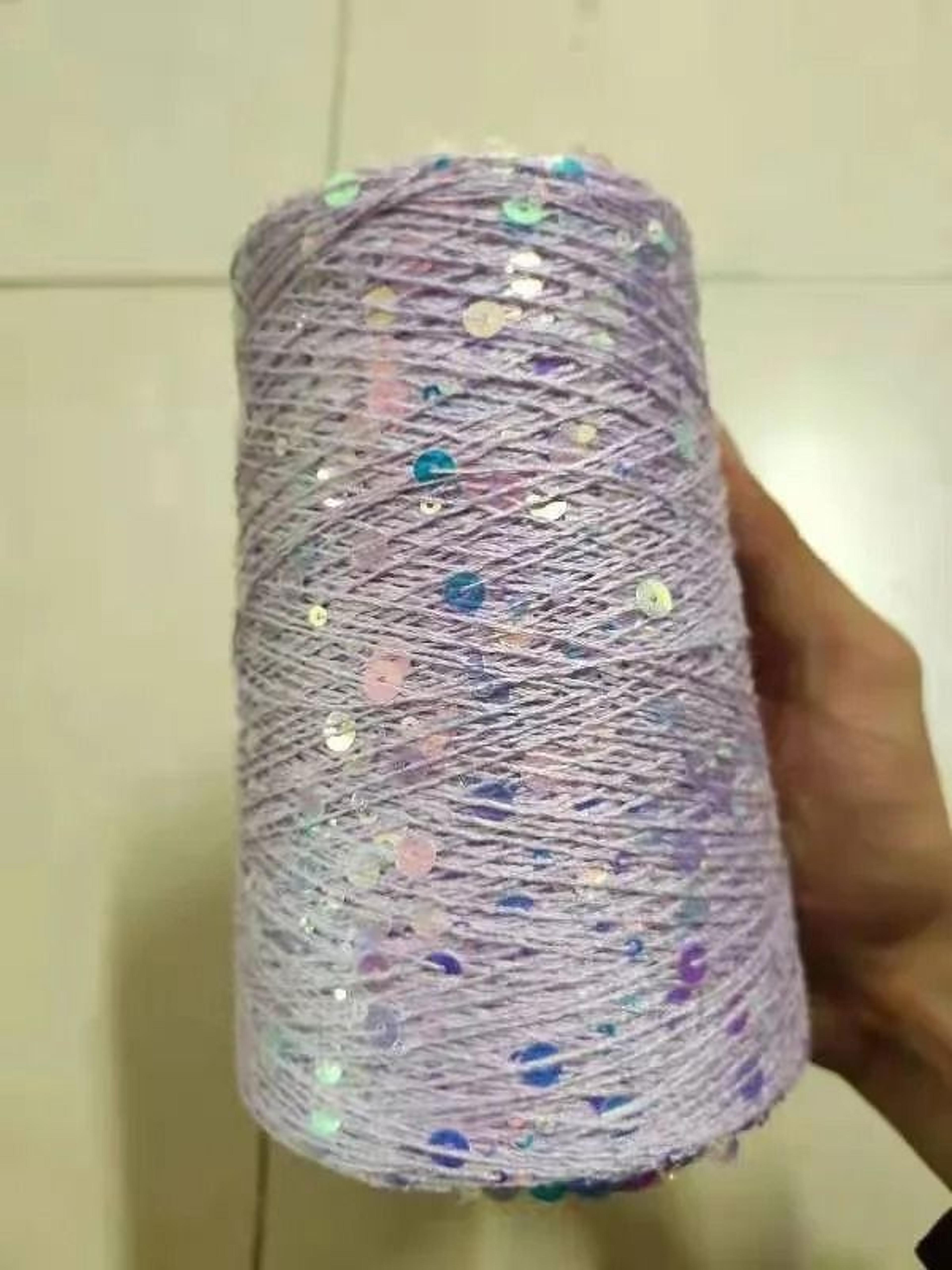 50g Sequins Cotton Yarn 6mm3mm Special Glitter Thread For DIY Crochet Dolls And Hand Knitting 21