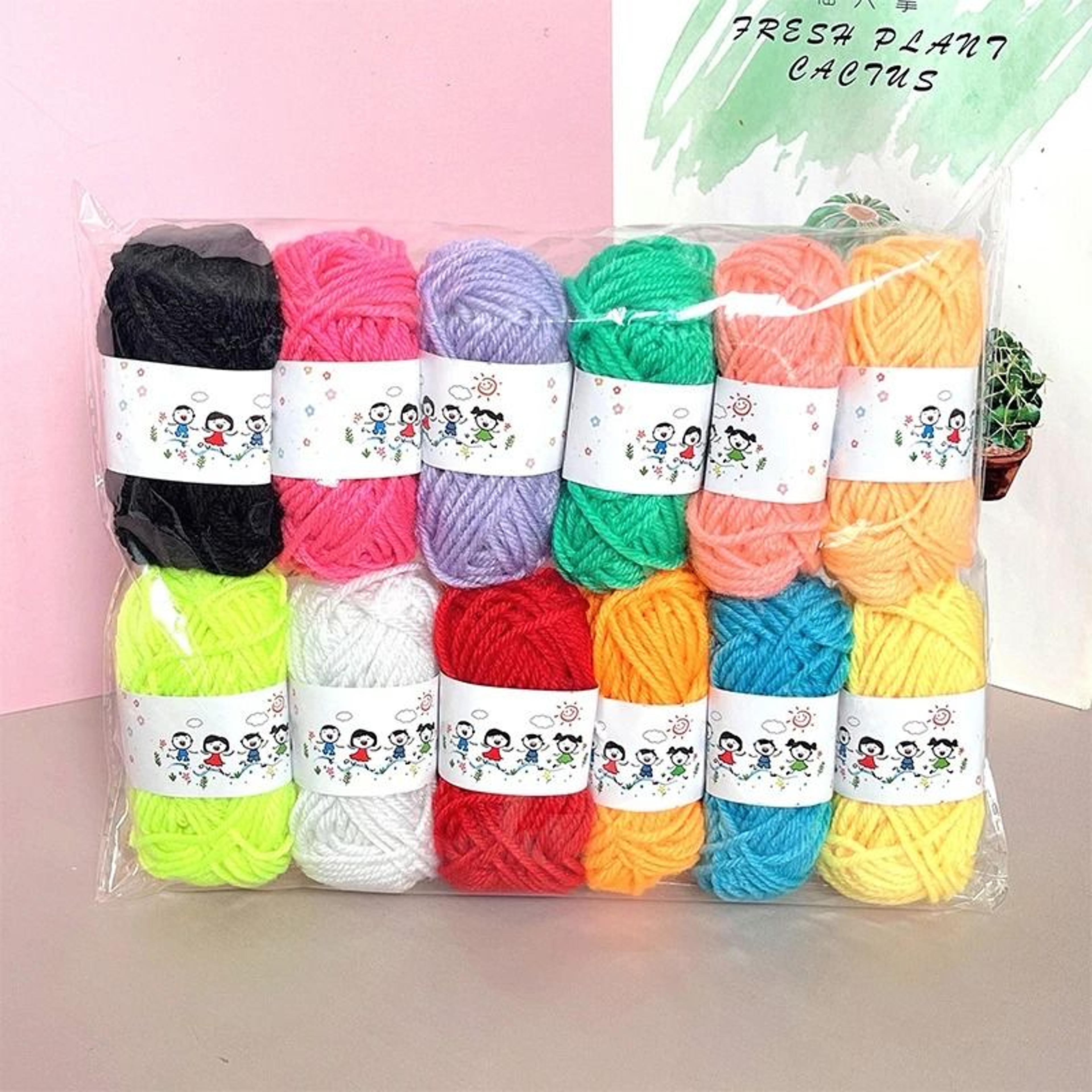 12Pcs Set Soft Cotton Wool Blend Yarn Fine Quality HandKnitting Thread For DIY Crochet Sweaters Sca 7