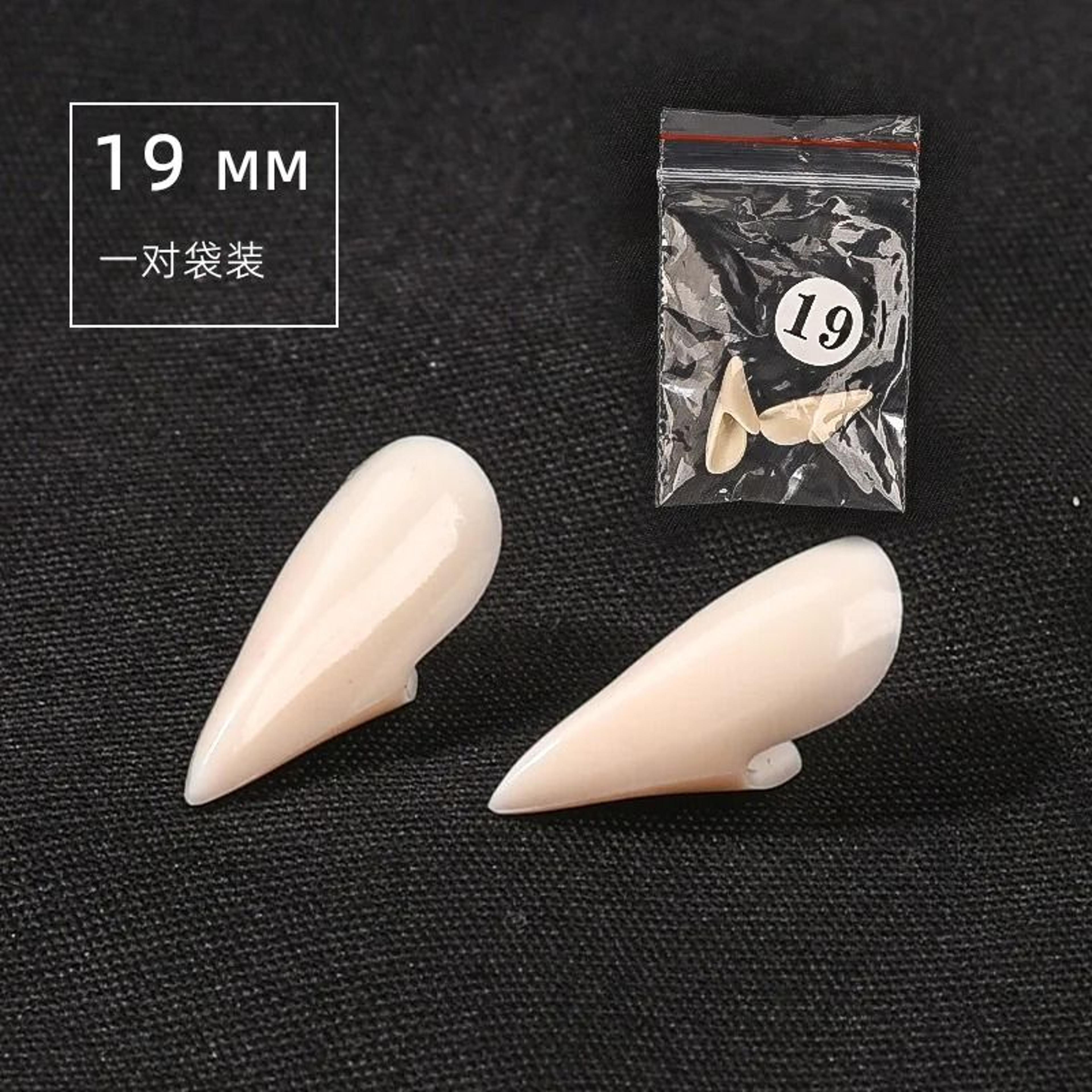 5 Pairs Halloween Vampire Fangs Teeth Set Resin Dentures Cosplay Props With Solid Glue 6