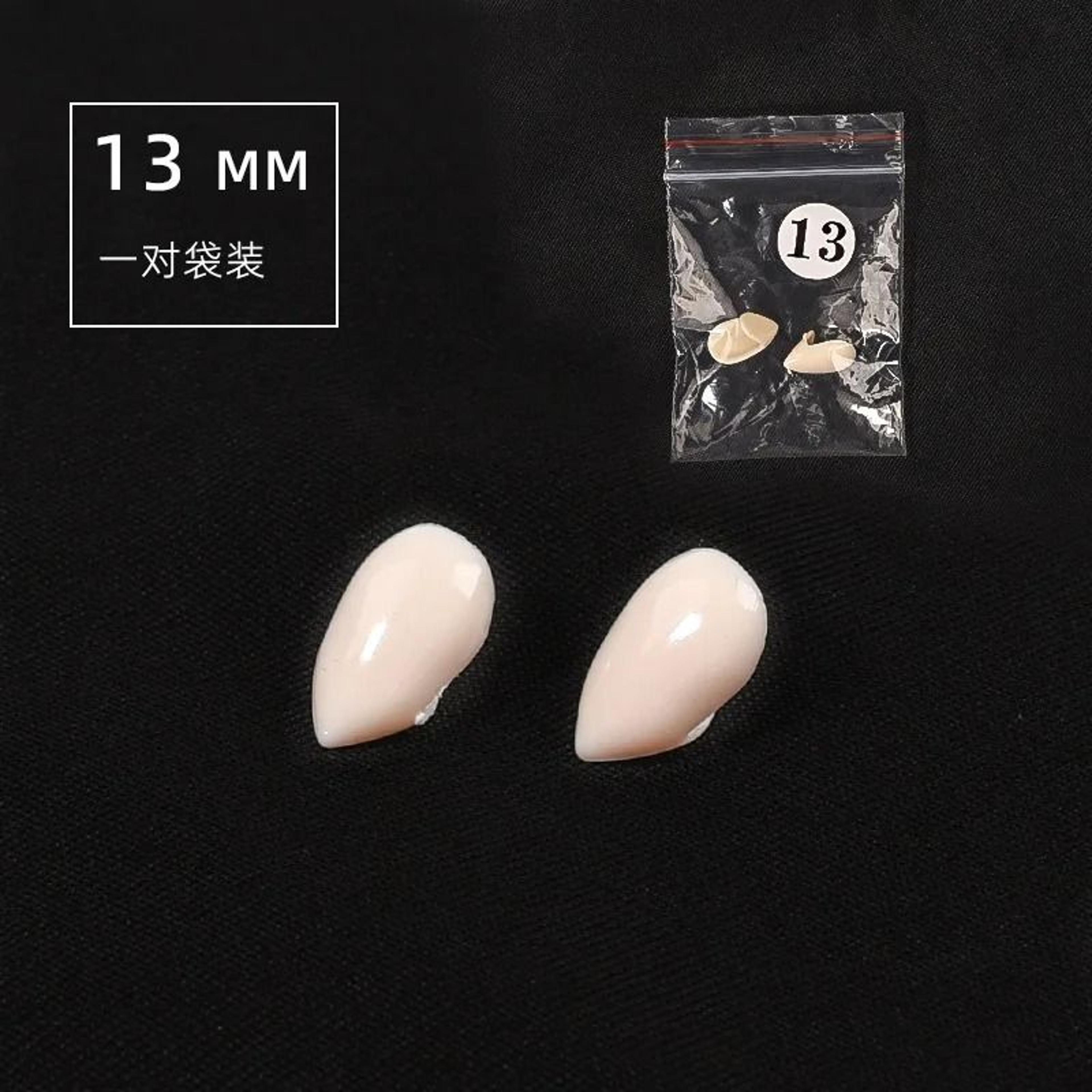 5 Pairs Halloween Vampire Fangs Teeth Set Resin Dentures Cosplay Props With Solid Glue 7