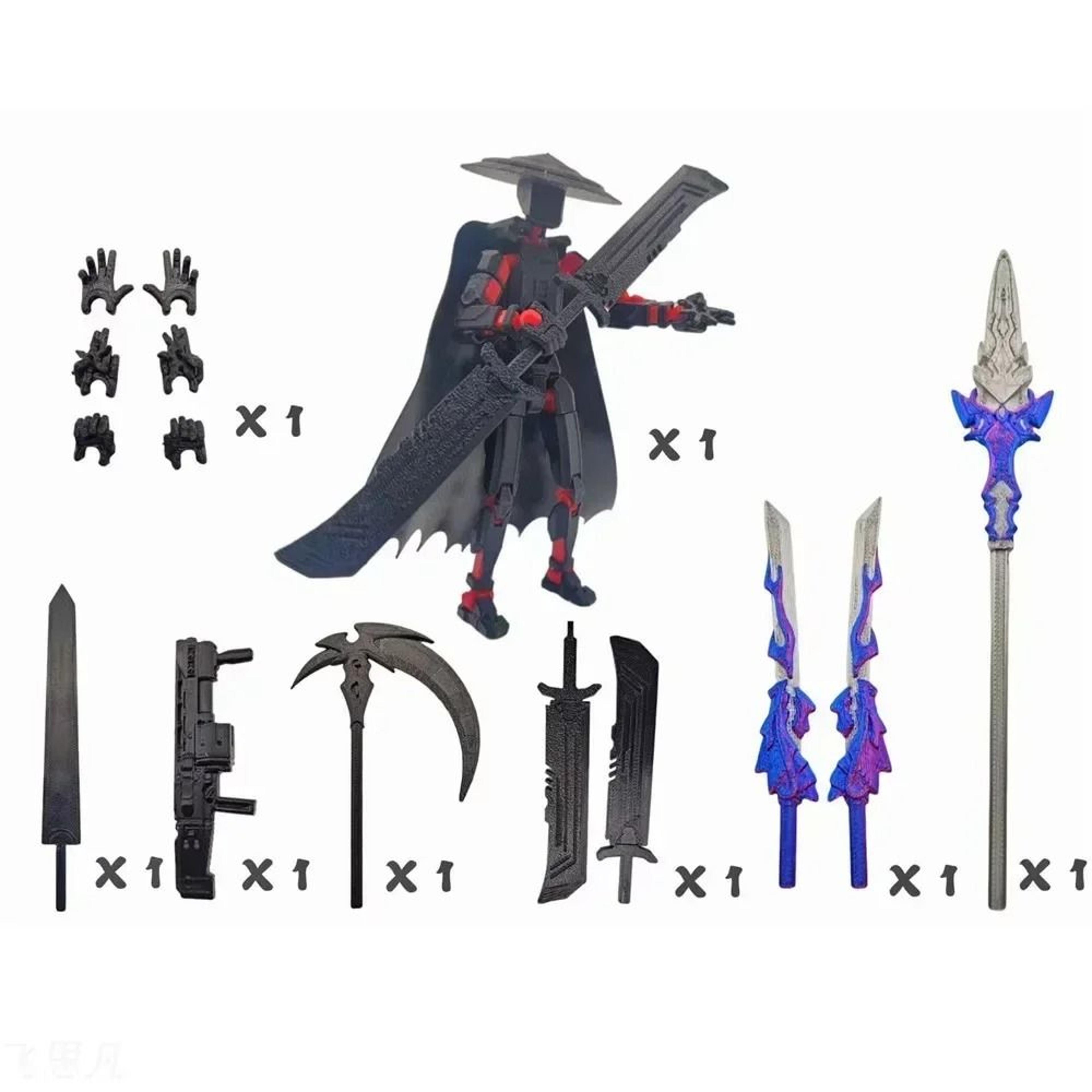 T13 Death Swordsman Titan 13 Action Figure MultiJointed Movable Dummy Lucky 13 5