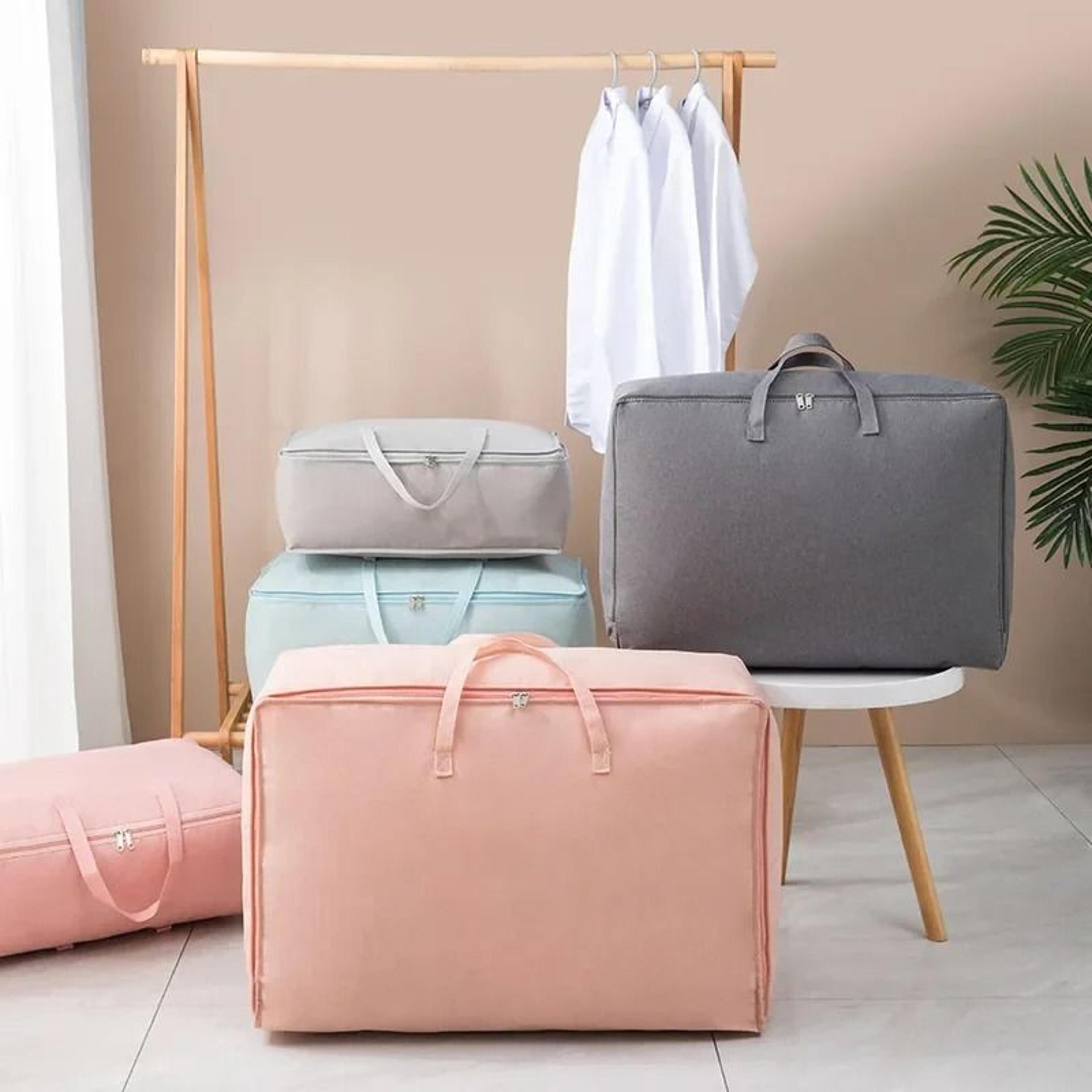 non-woven large capacity bedroom quilt storage bag clothes & moving organizer