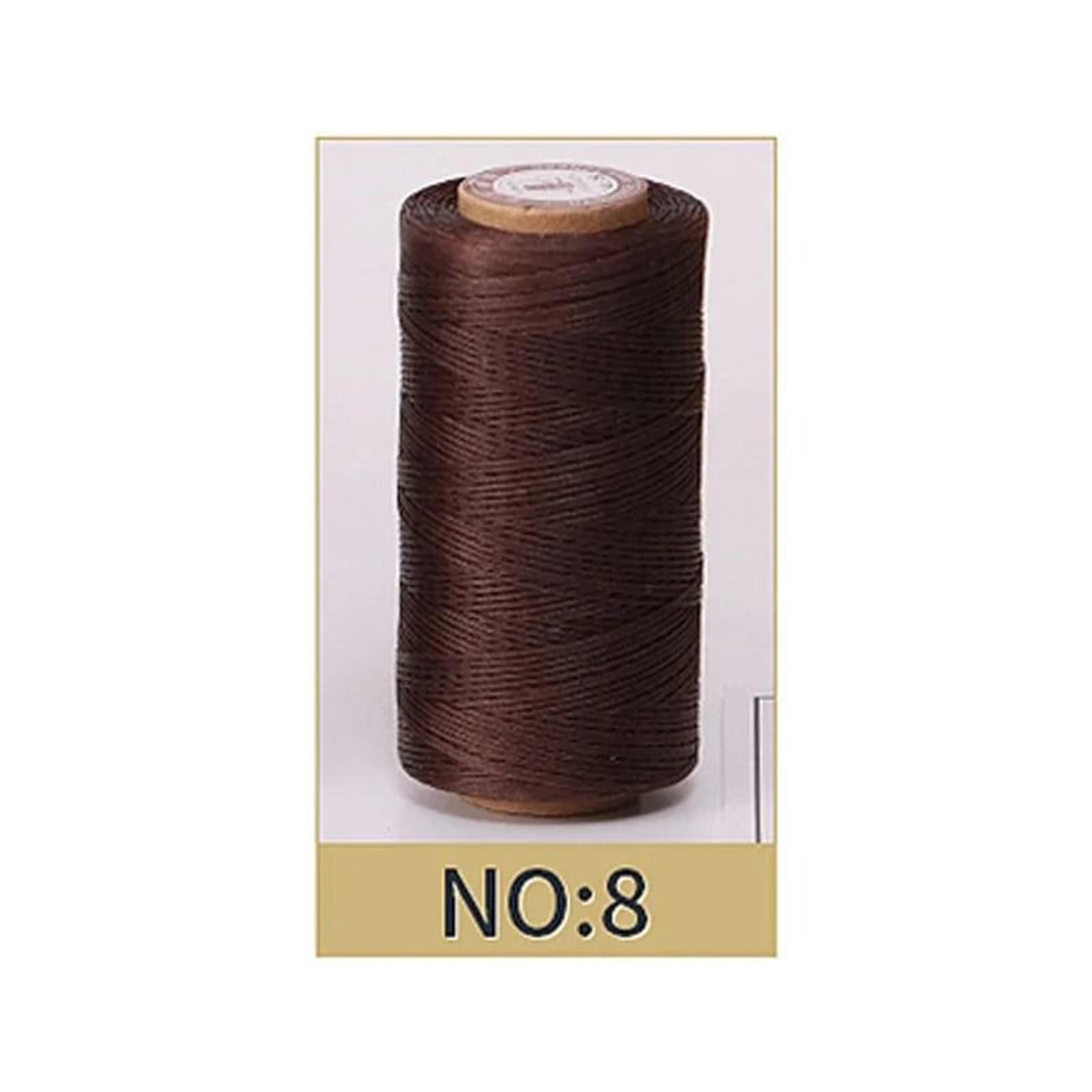 50M 08mm Flat Waxed Thread For Leathercraft Hand Stitching  DIY Handicrafts 9