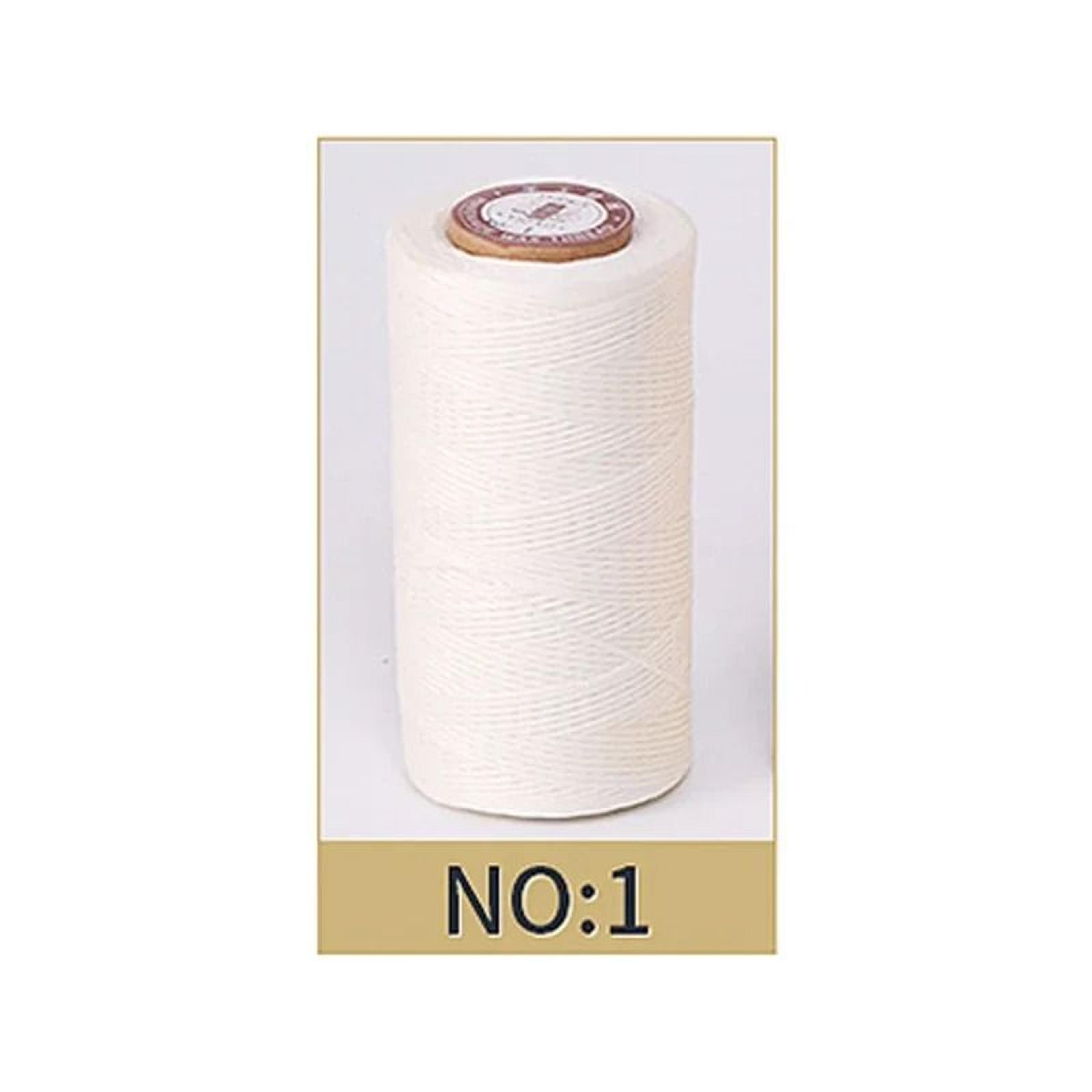 50M 08mm Flat Waxed Thread For Leathercraft Hand Stitching  DIY Handicrafts 2