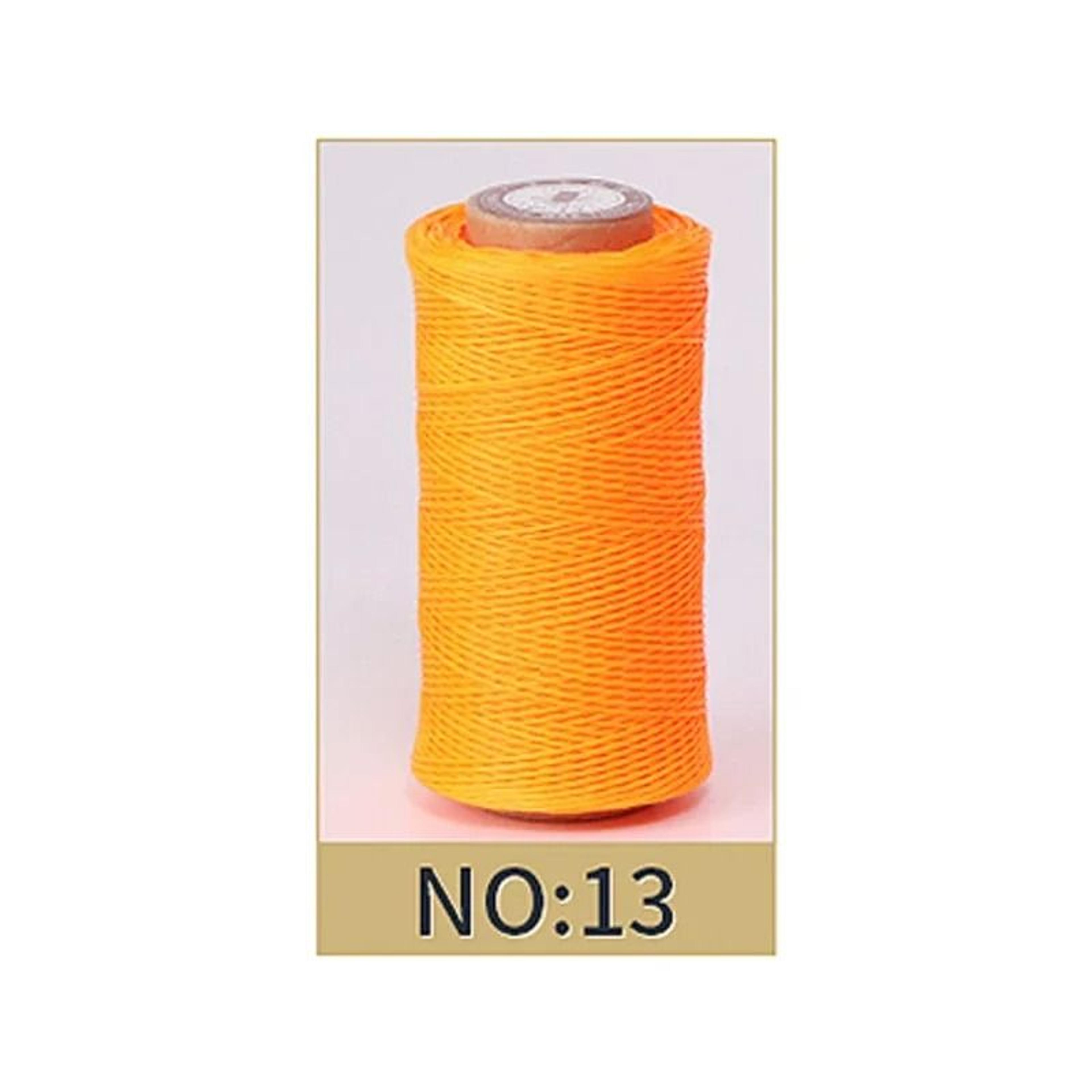 50M 08mm Flat Waxed Thread For Leathercraft Hand Stitching  DIY Handicrafts 14