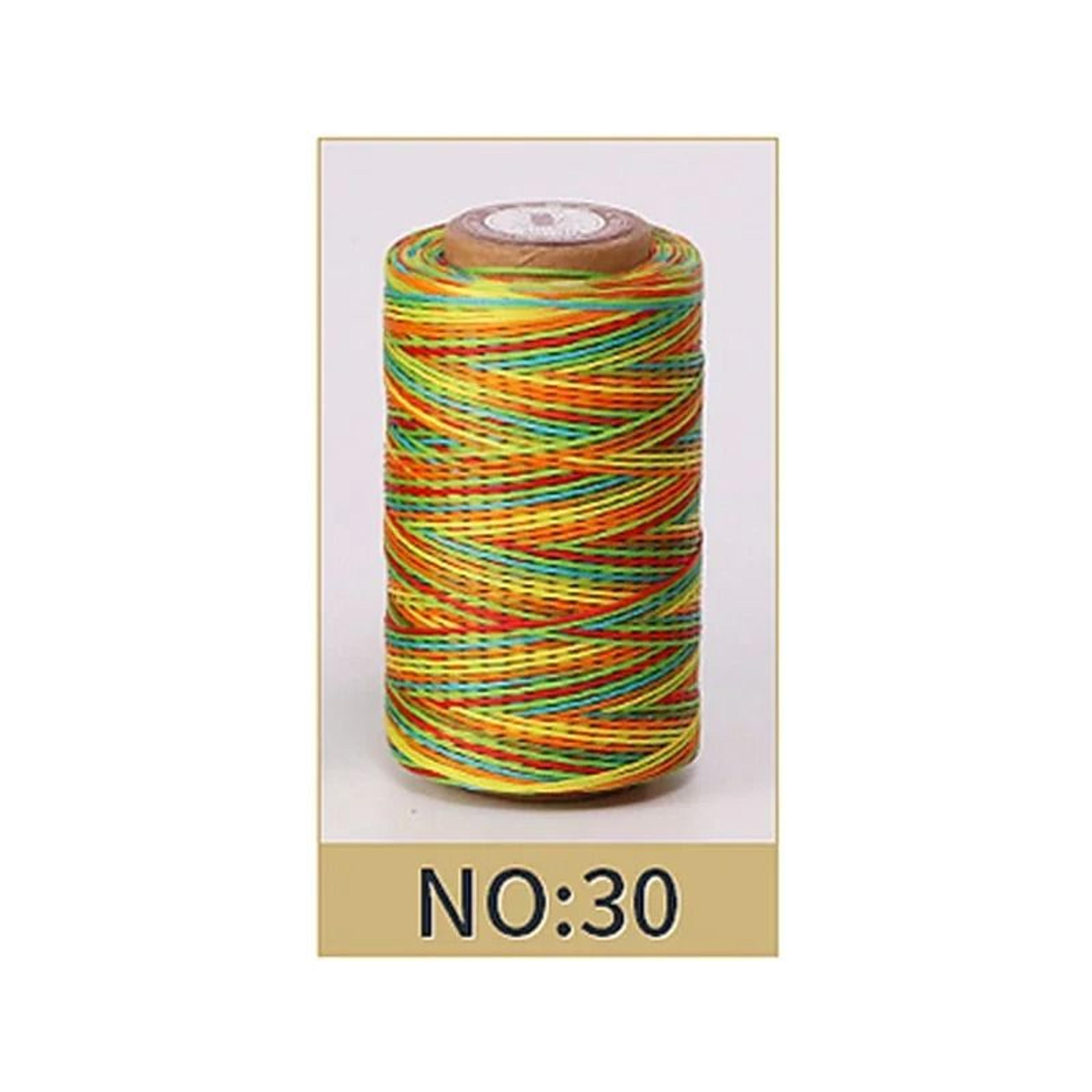 50M 08mm Flat Waxed Thread For Leathercraft Hand Stitching  DIY Handicrafts 29