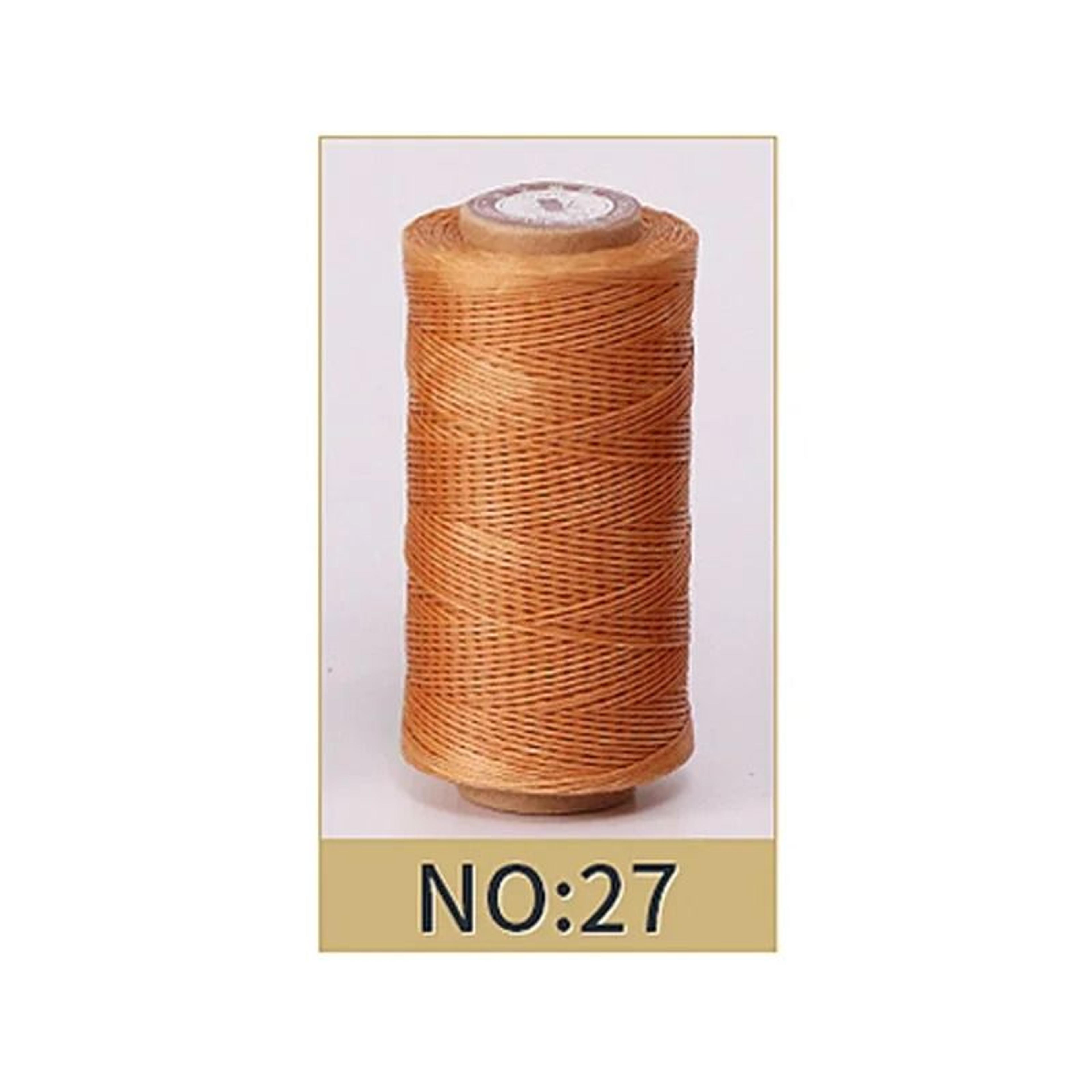 50M 08mm Flat Waxed Thread For Leathercraft Hand Stitching  DIY Handicrafts 28