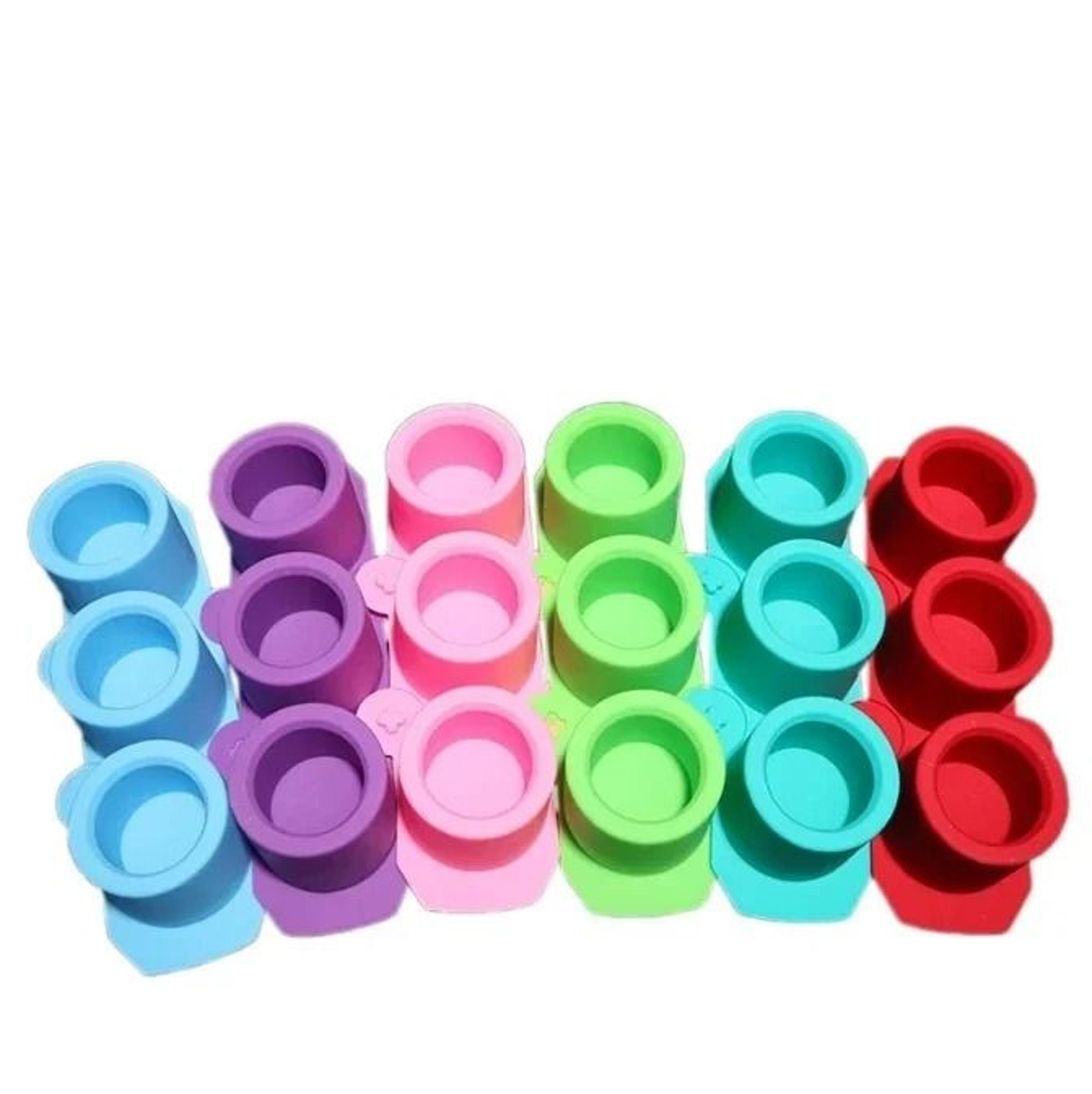 3Hole Round Concrete Flower Pot  Candle Vessel Silicone Mold 3