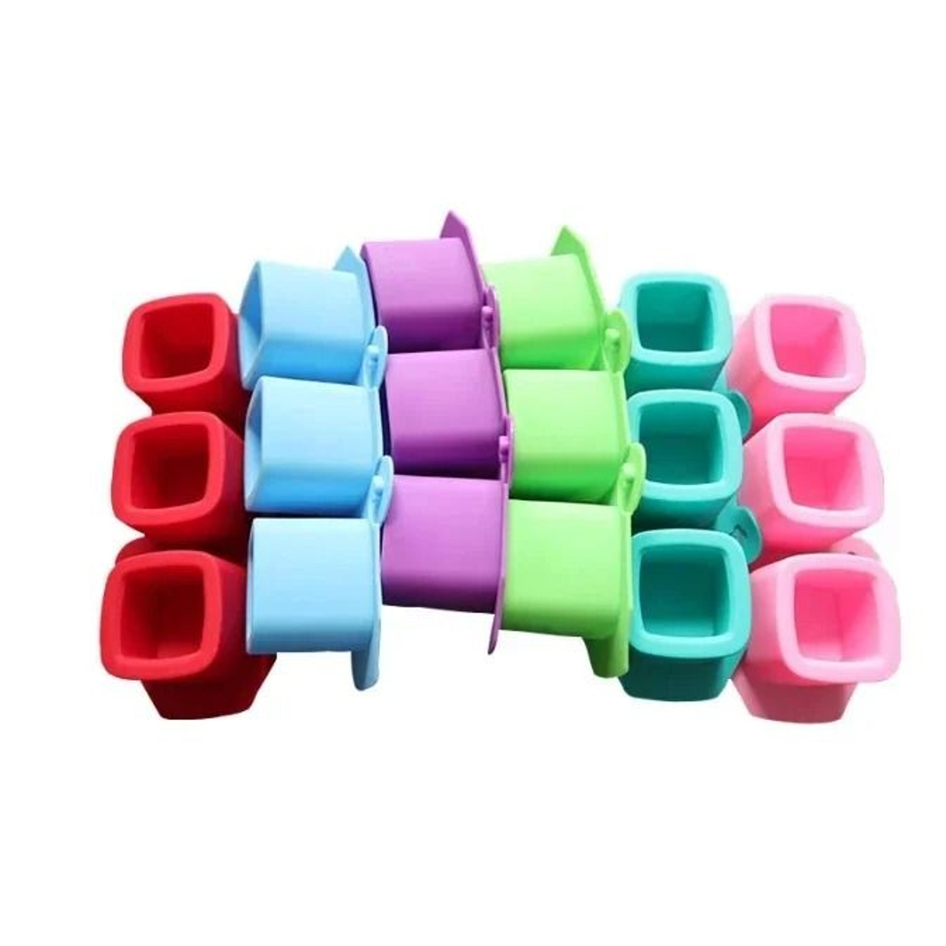 3Hole Round Concrete Flower Pot  Candle Vessel Silicone Mold 2