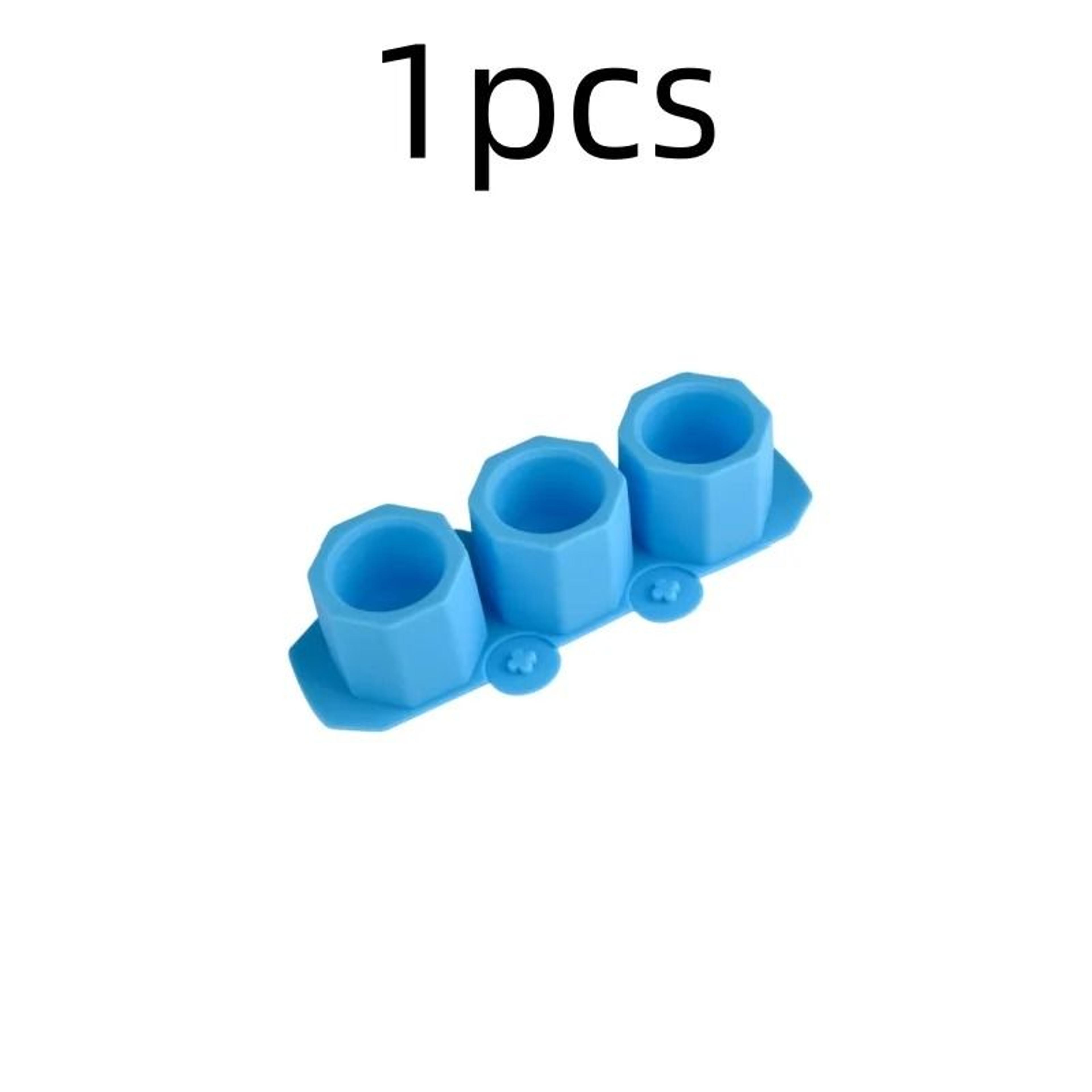 3Hole Round Concrete Flower Pot  Candle Vessel Silicone Mold 19