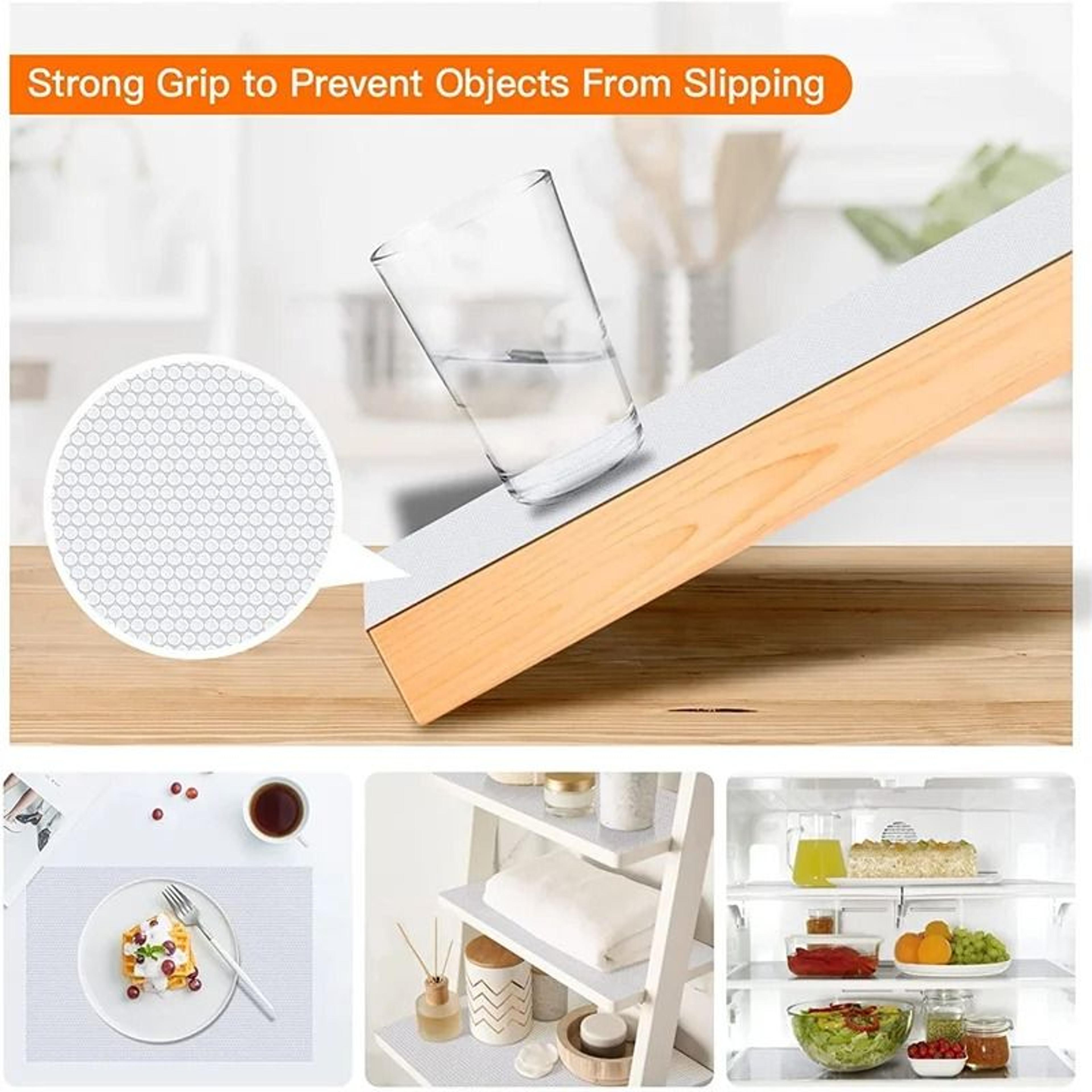 Reusable NonSlip Drawer Liners  Washable Dustproof  Waterproof Kitchen Cabinet Shelf Mats 5
