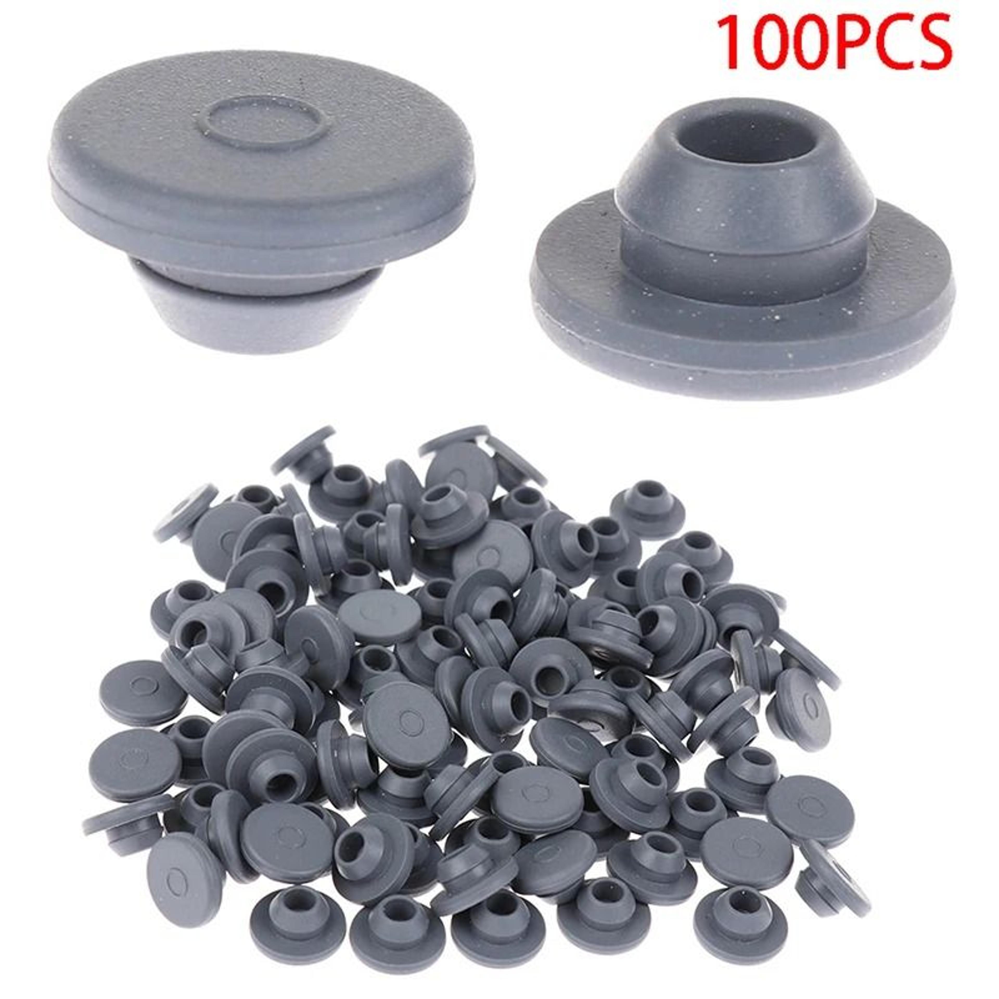 100pcs rubber stoppers & self-sealing injection ports