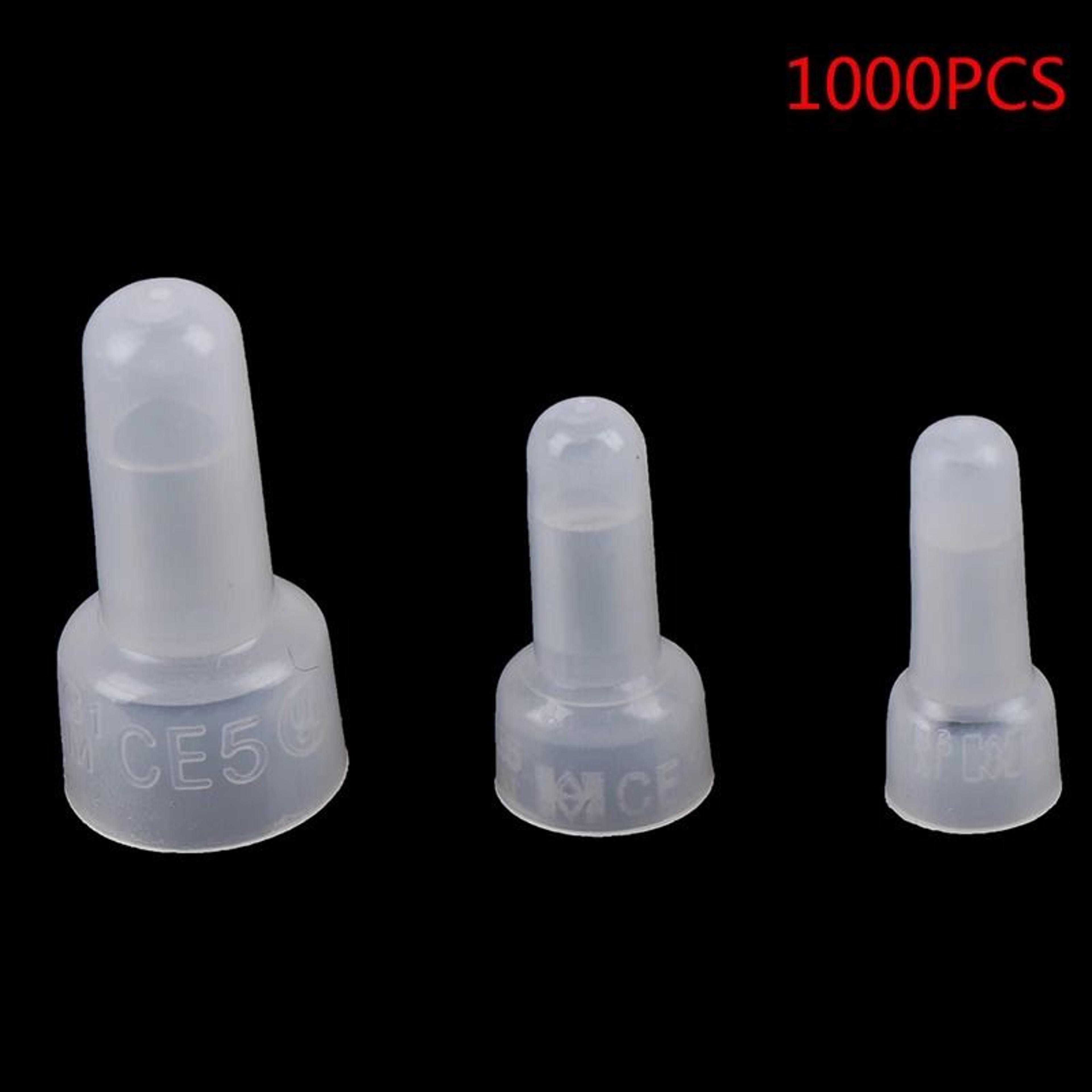 1000Pcs ClosedEnd Crimp Caps  Electrical Wire Connectors Set 4