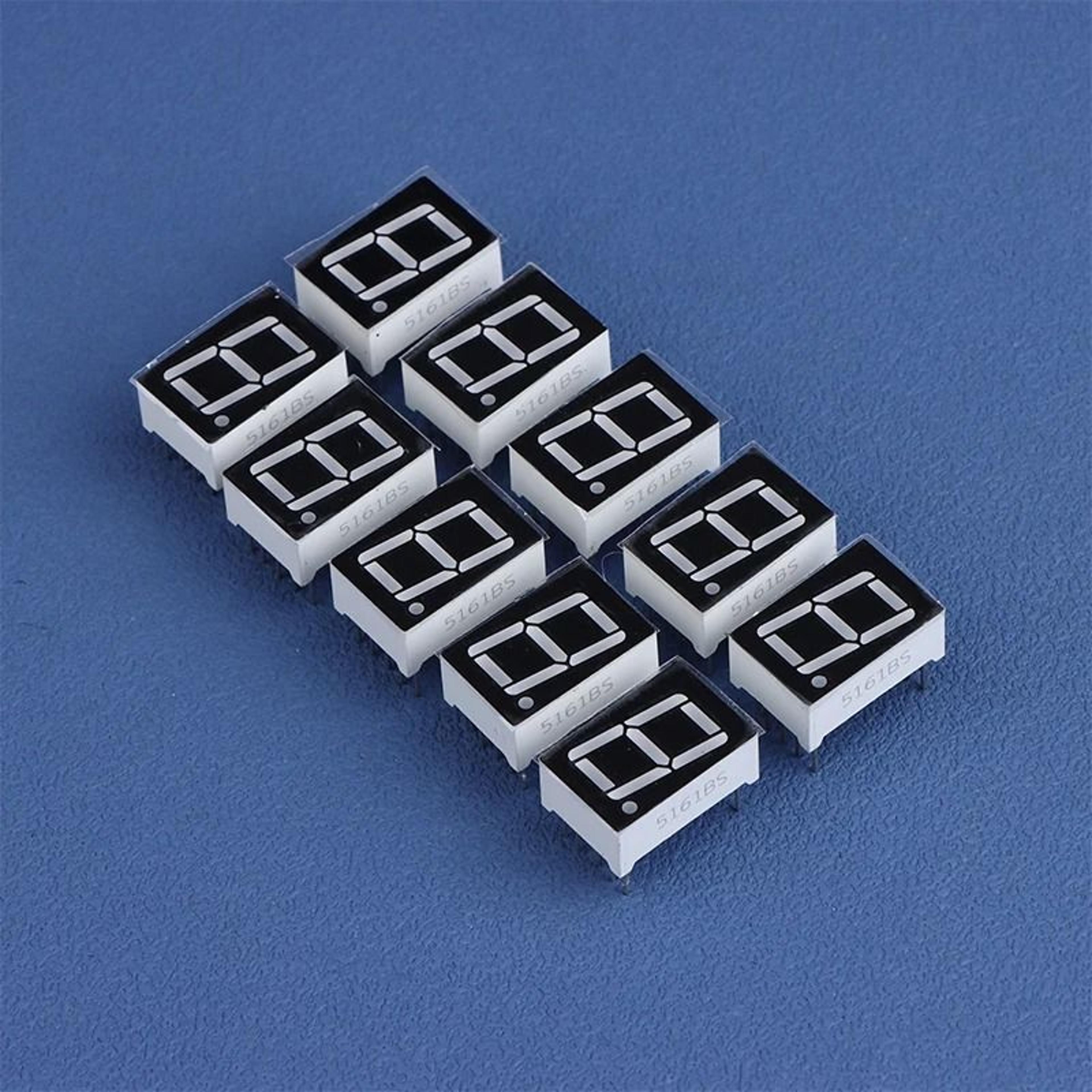 10pcs 0.56-inch single-digit 7-segment red led digital display tubes