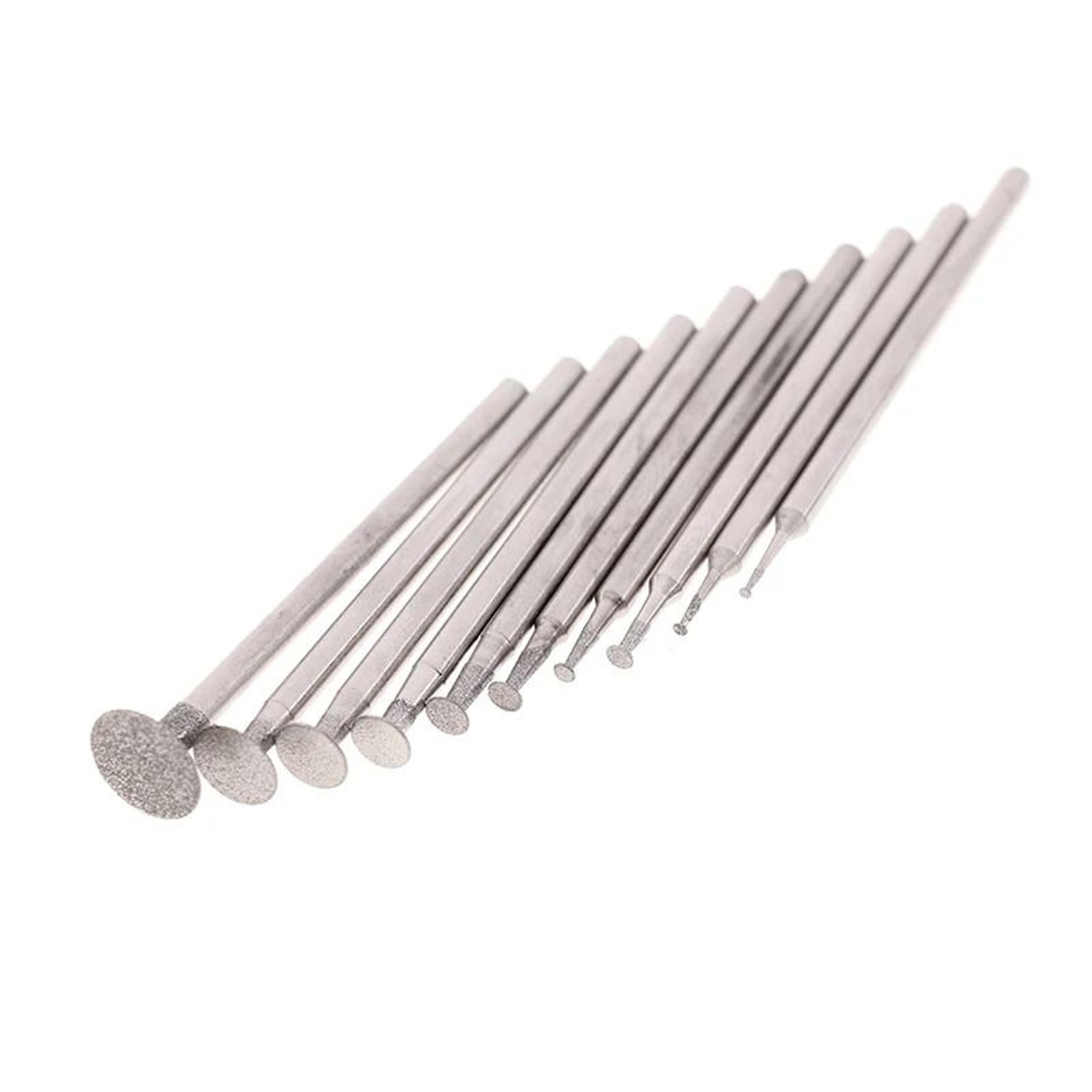 10Size UltraThin THead Diamond Grinding Bit Set 235mm Shank 3