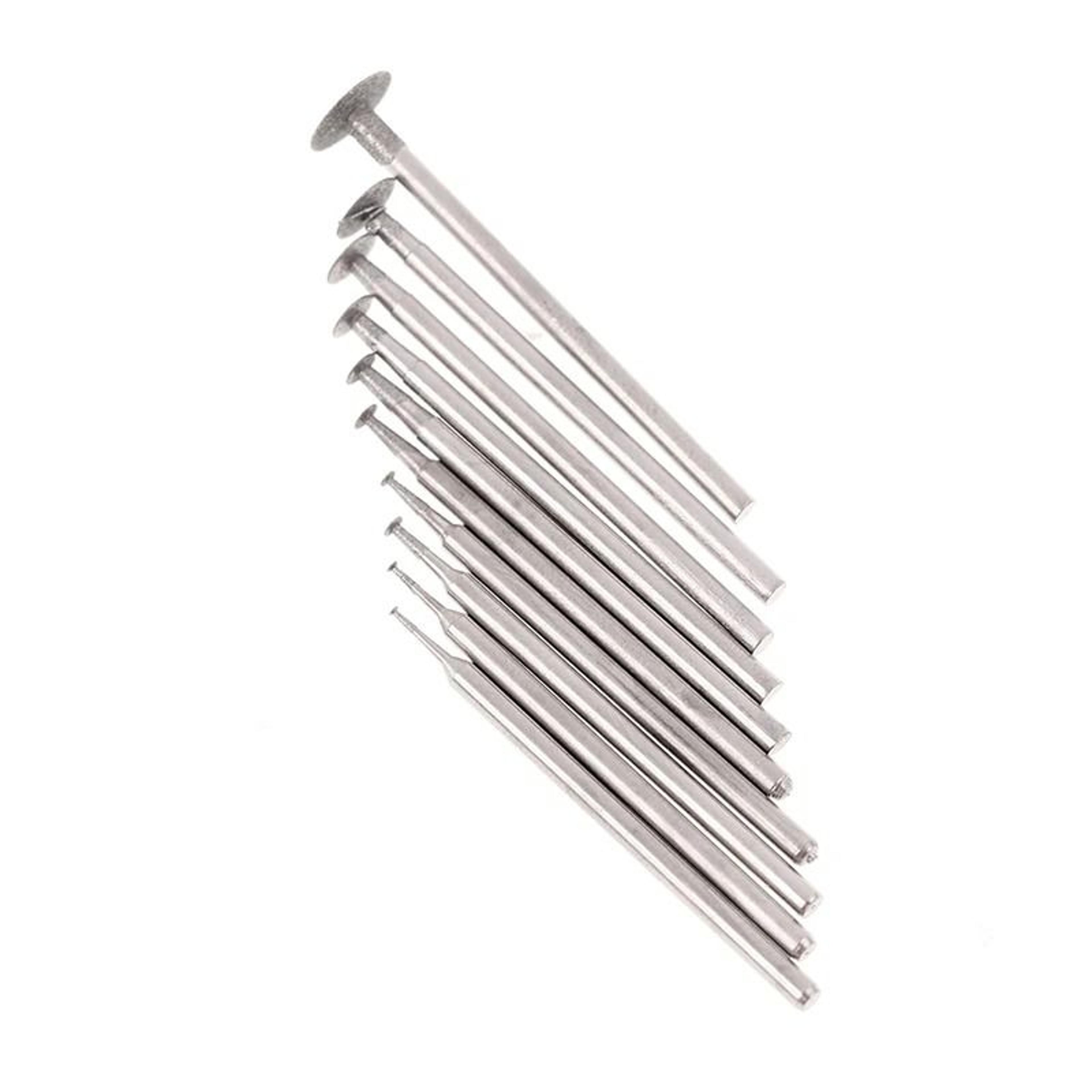 10Size UltraThin THead Diamond Grinding Bit Set 235mm Shank 1