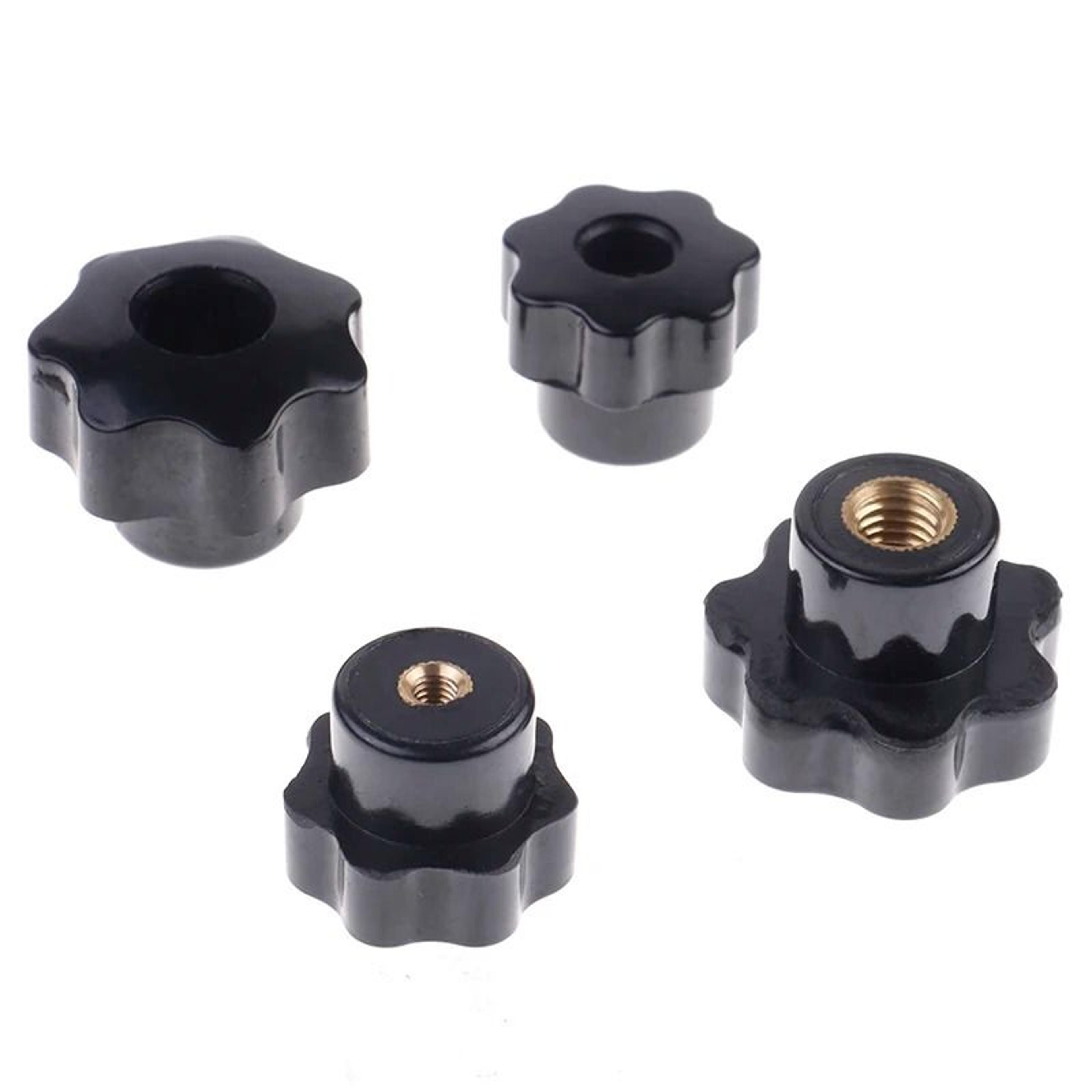 Plum Blossom HandTighten Star Clamping Knob Nuts M4 M5 M6 M8 Thread 3