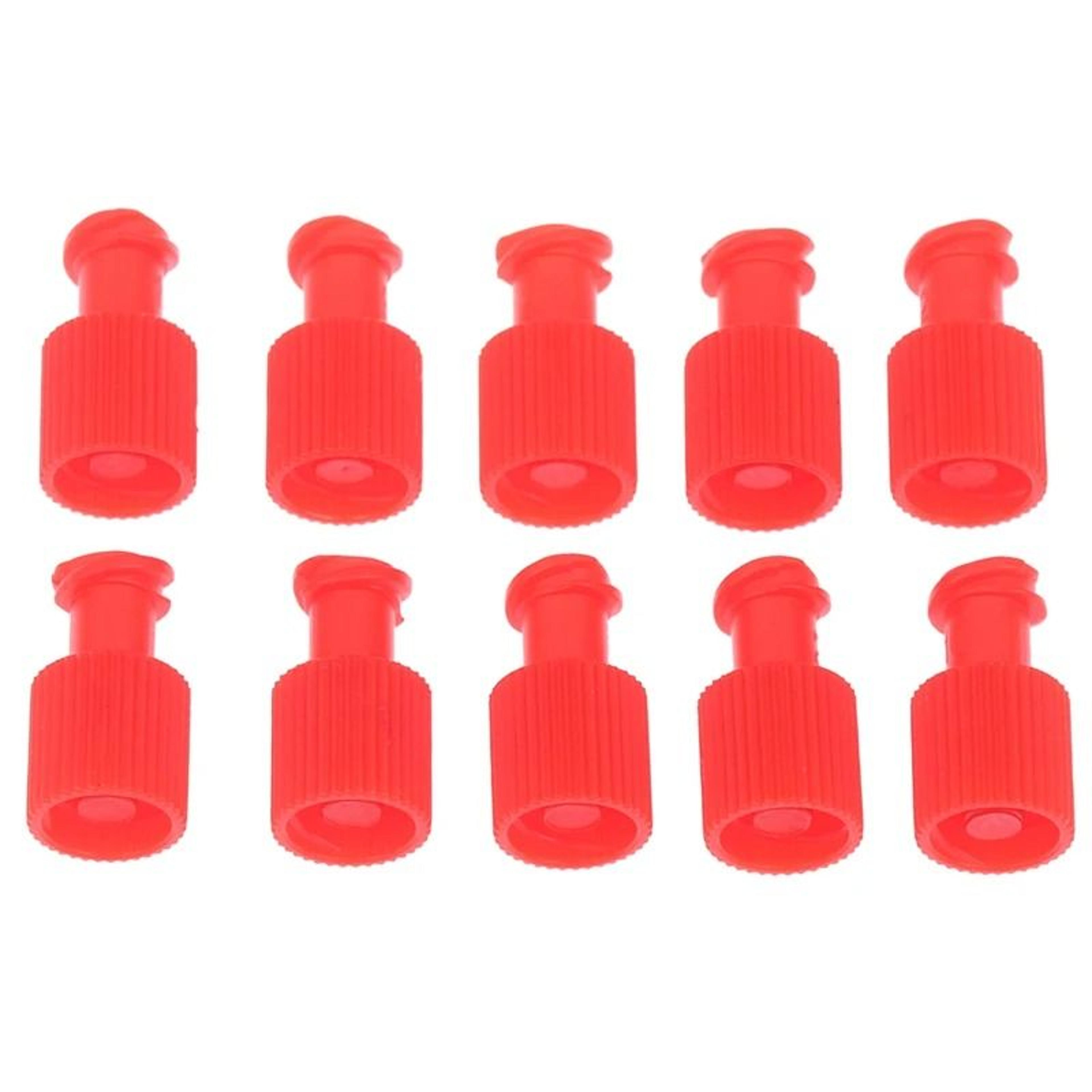 10Pcs Integrated PP Luer Lock Plug Adapters Male  Female Syringe End Caps 6