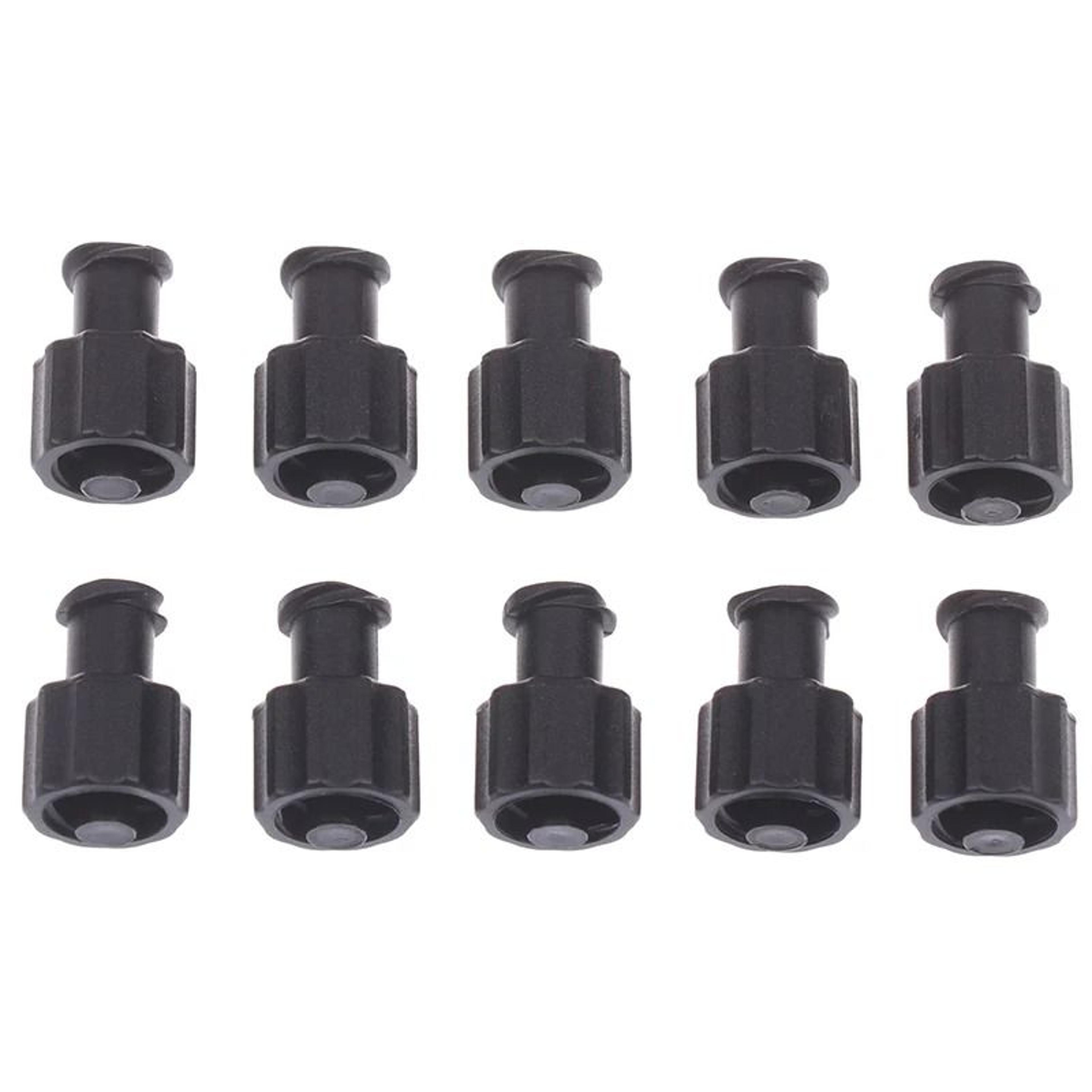 10Pcs Integrated PP Luer Lock Plug Adapters Male  Female Syringe End Caps 9