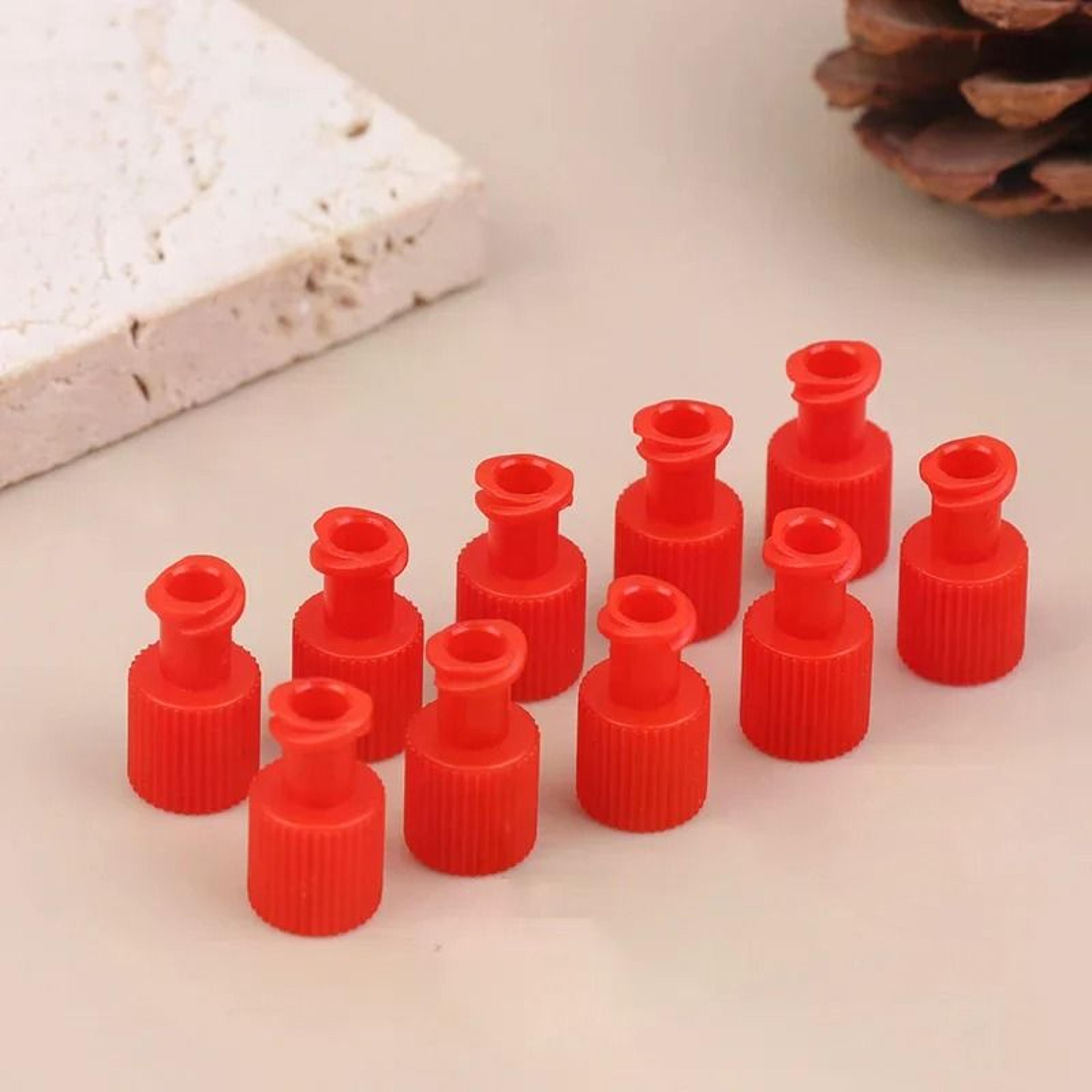 10Pcs Integrated PP Luer Lock Plug Adapters Male  Female Syringe End Caps 3