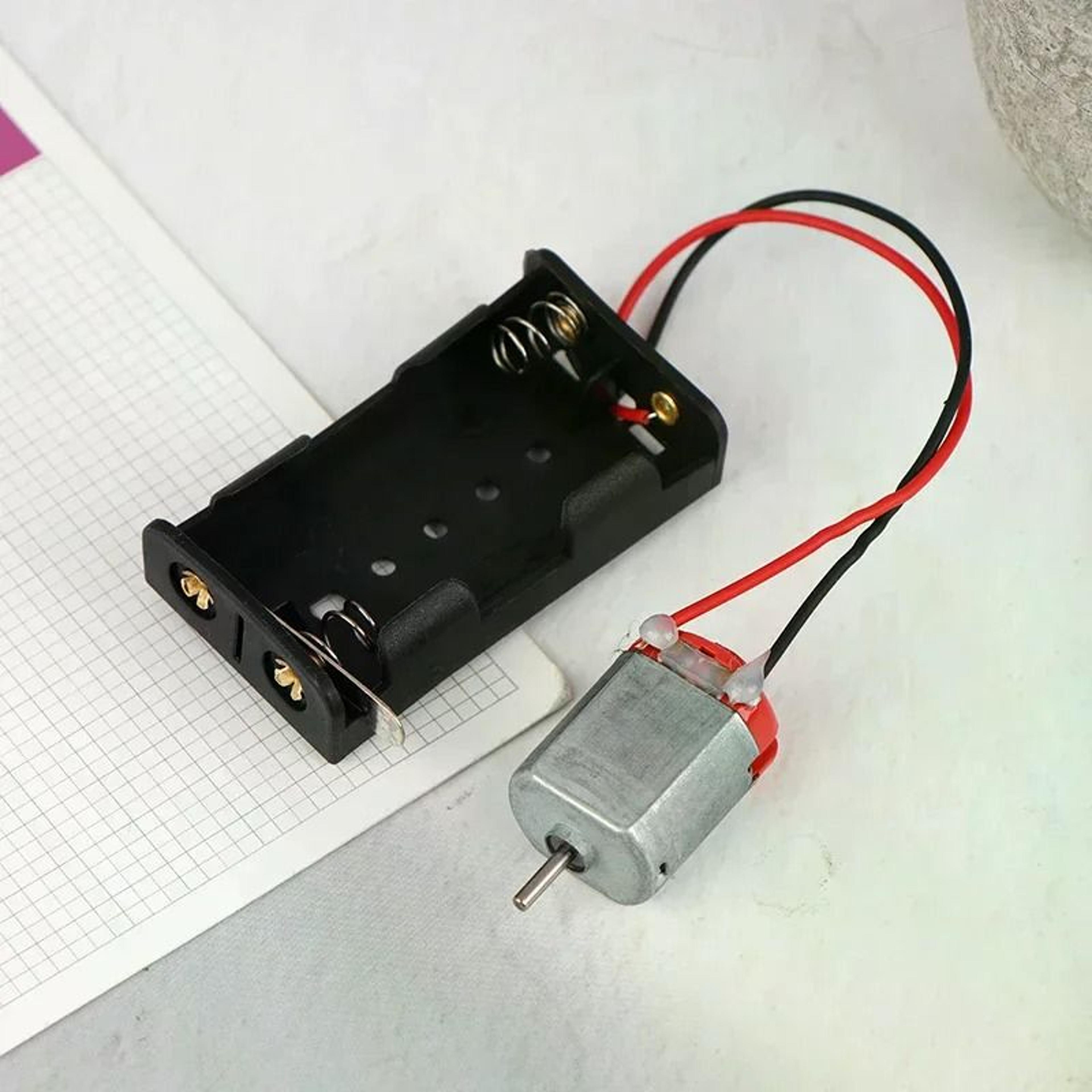 130 Mini Electric Motor Kit With Dual Battery Holder  Switch 16500 RPM 0