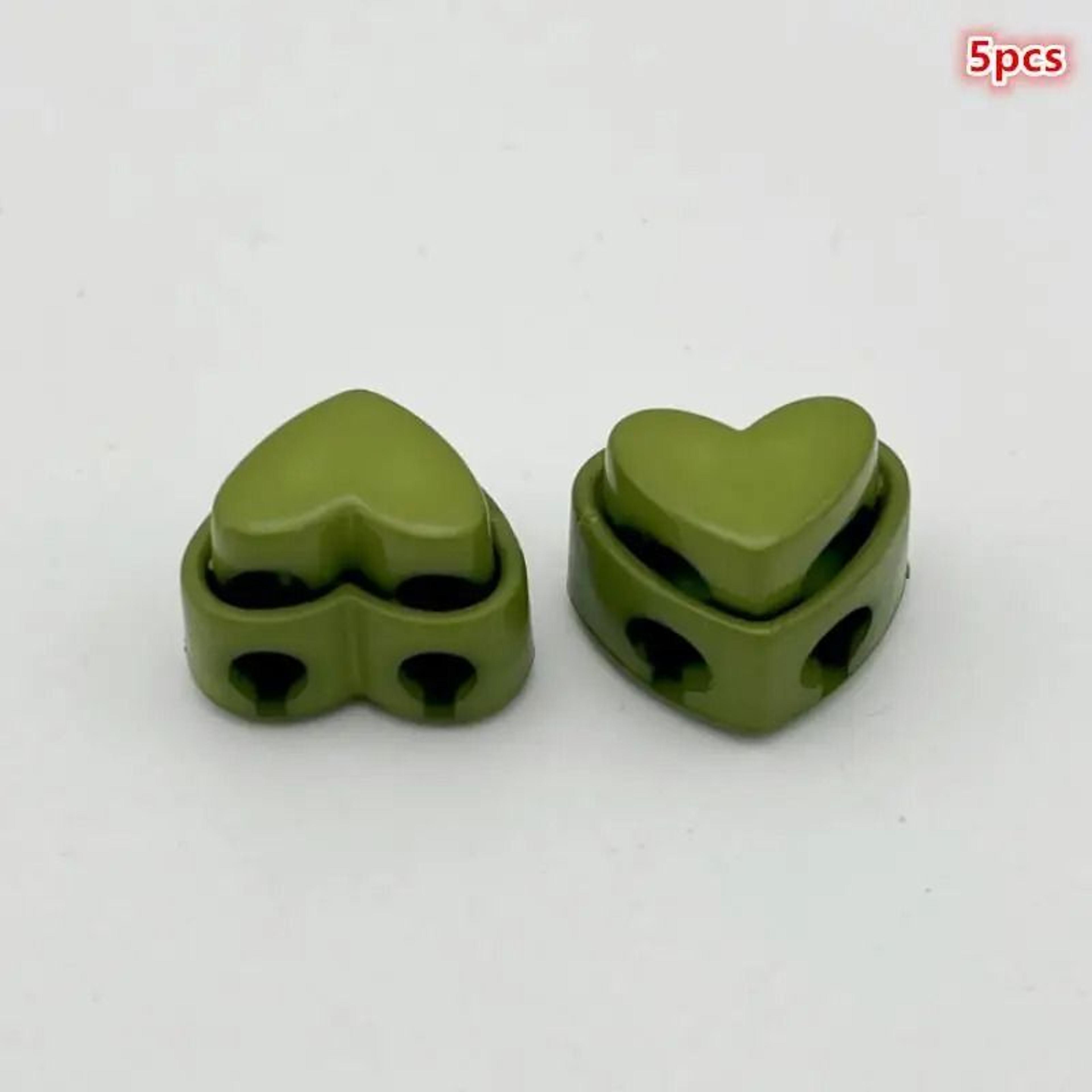 5Pcs DoubleHole SpringLoaded Cord Locks Multicolor Drawstring Toggle Fasteners 18