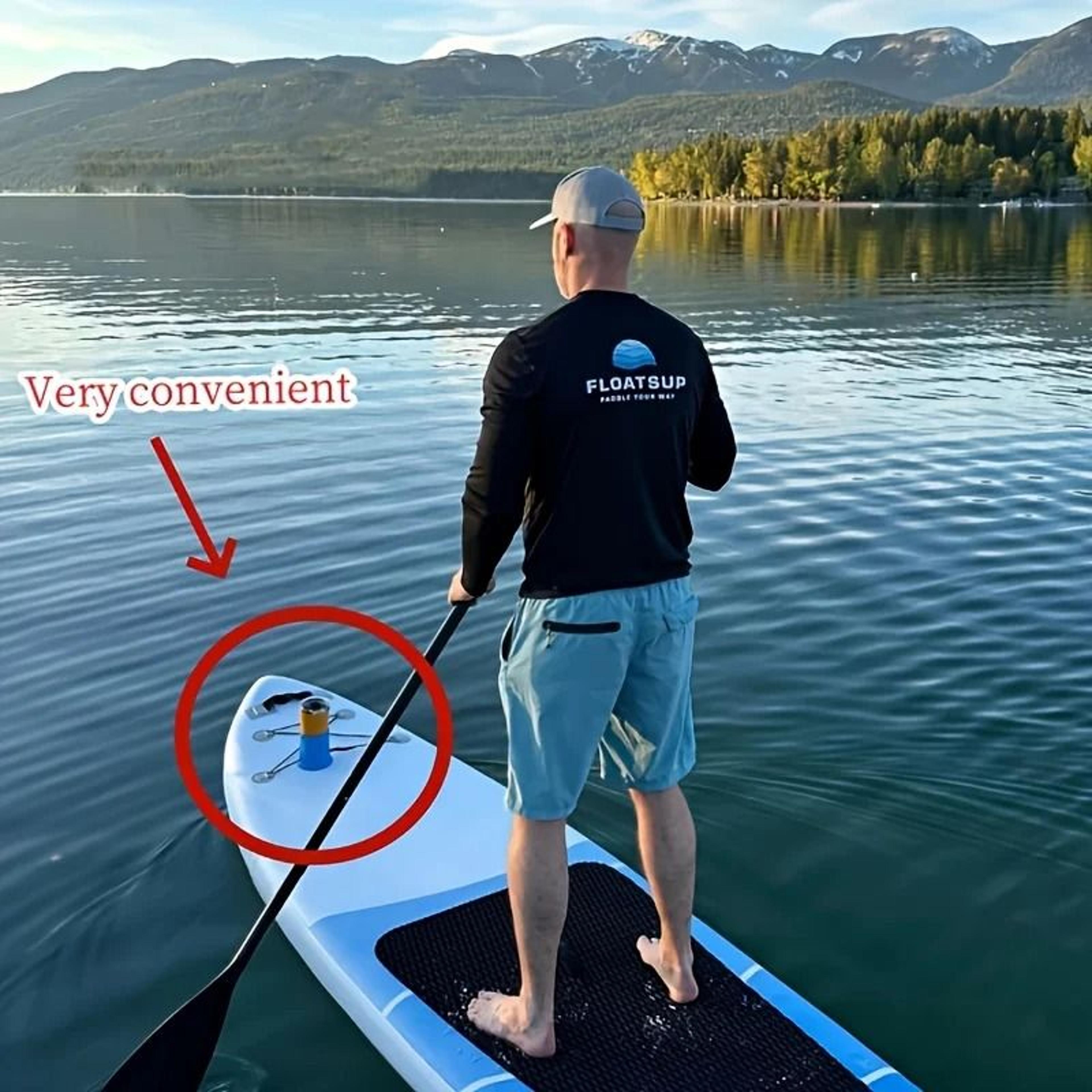 Silicone Paddle Board Cup Holder AntiTip Kayak  SUP Drink Holder 2