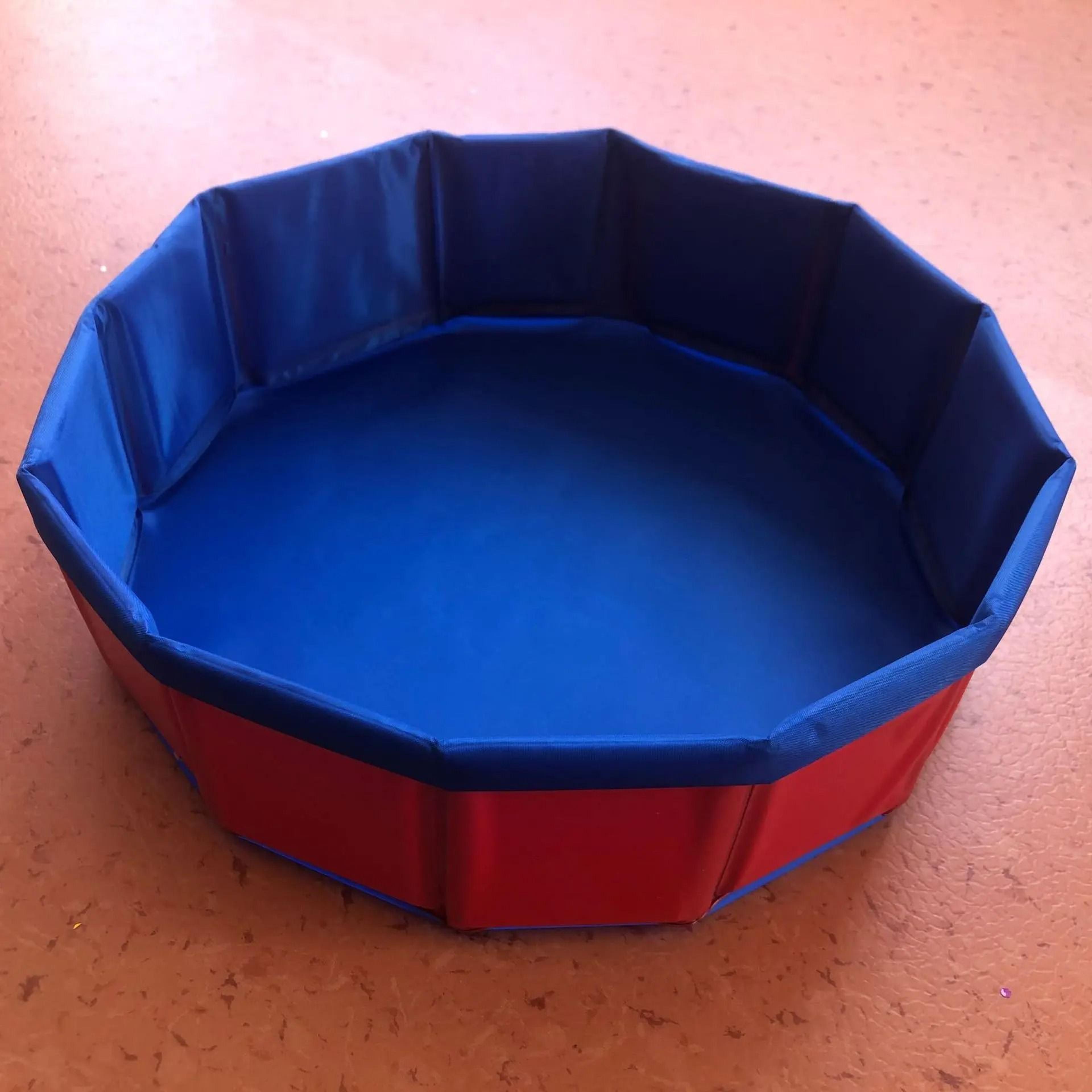 Portable Blue Pet Bath Tub For Indoor  Outdoor Use 7