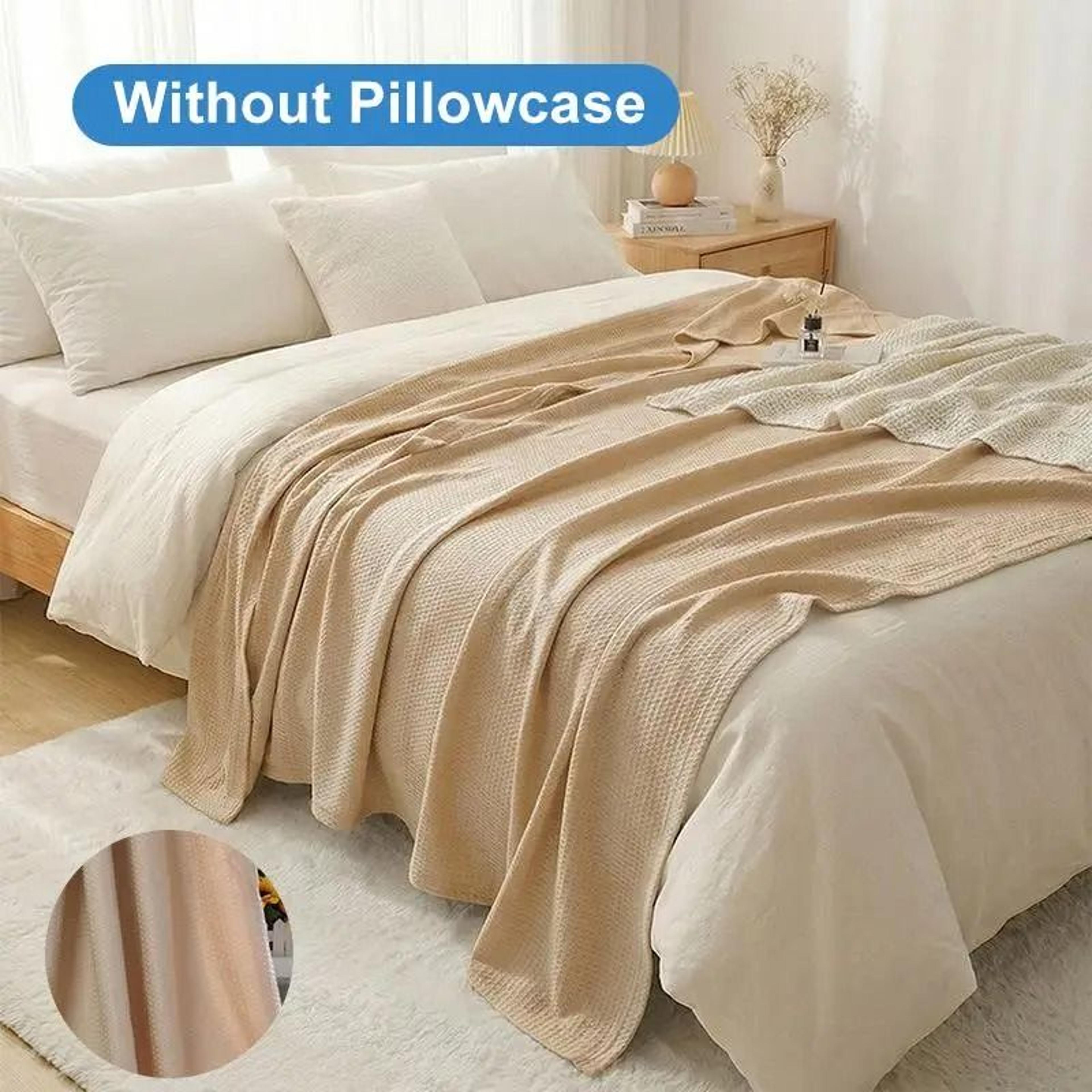 Bamboo Fiber Thin Summer Cooling Blanket  Soft Lightweight Breathable Quilt 8
