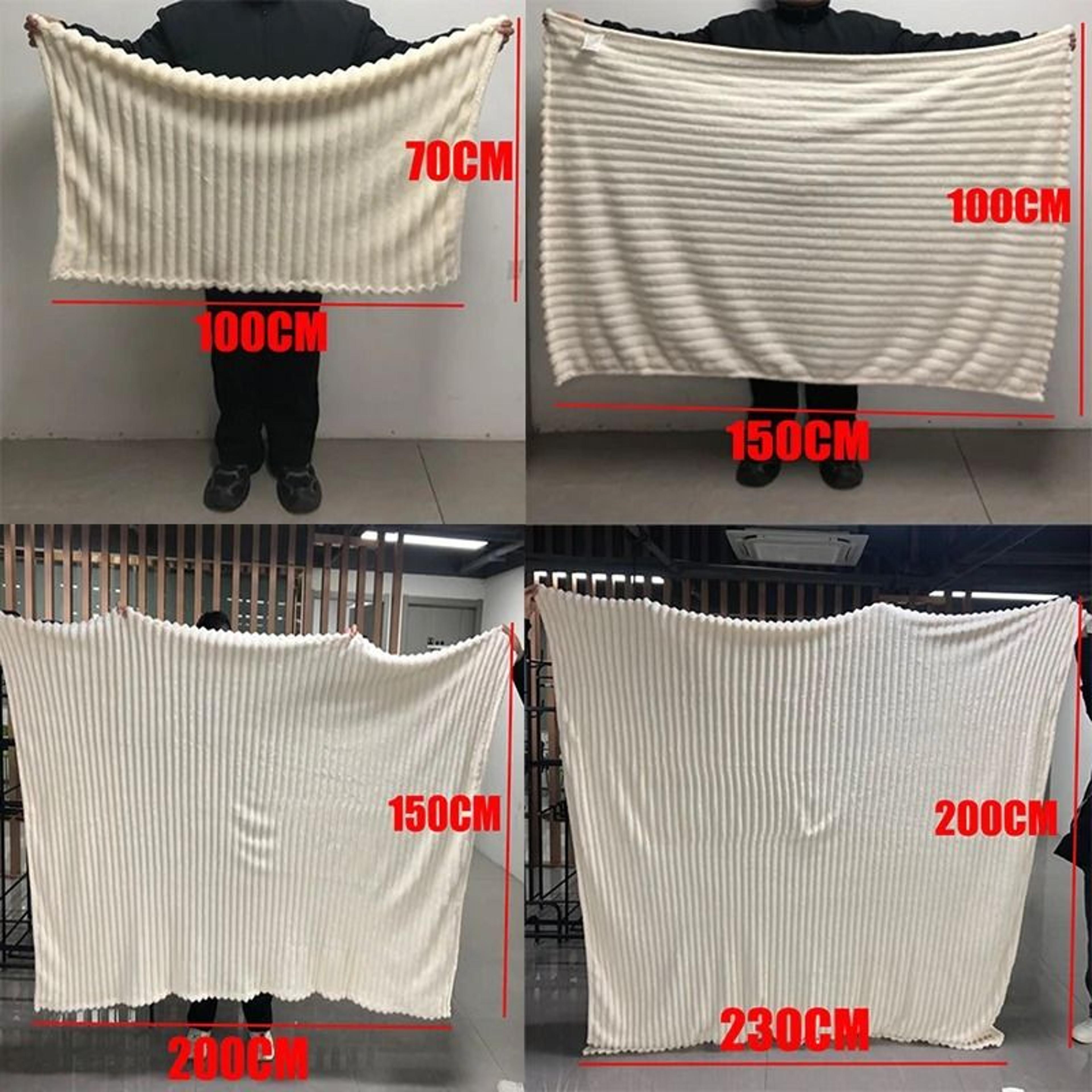 Light Luxury Solid Color Rabbit Velvet Blanket Winter Thickened Warm Flannel 5