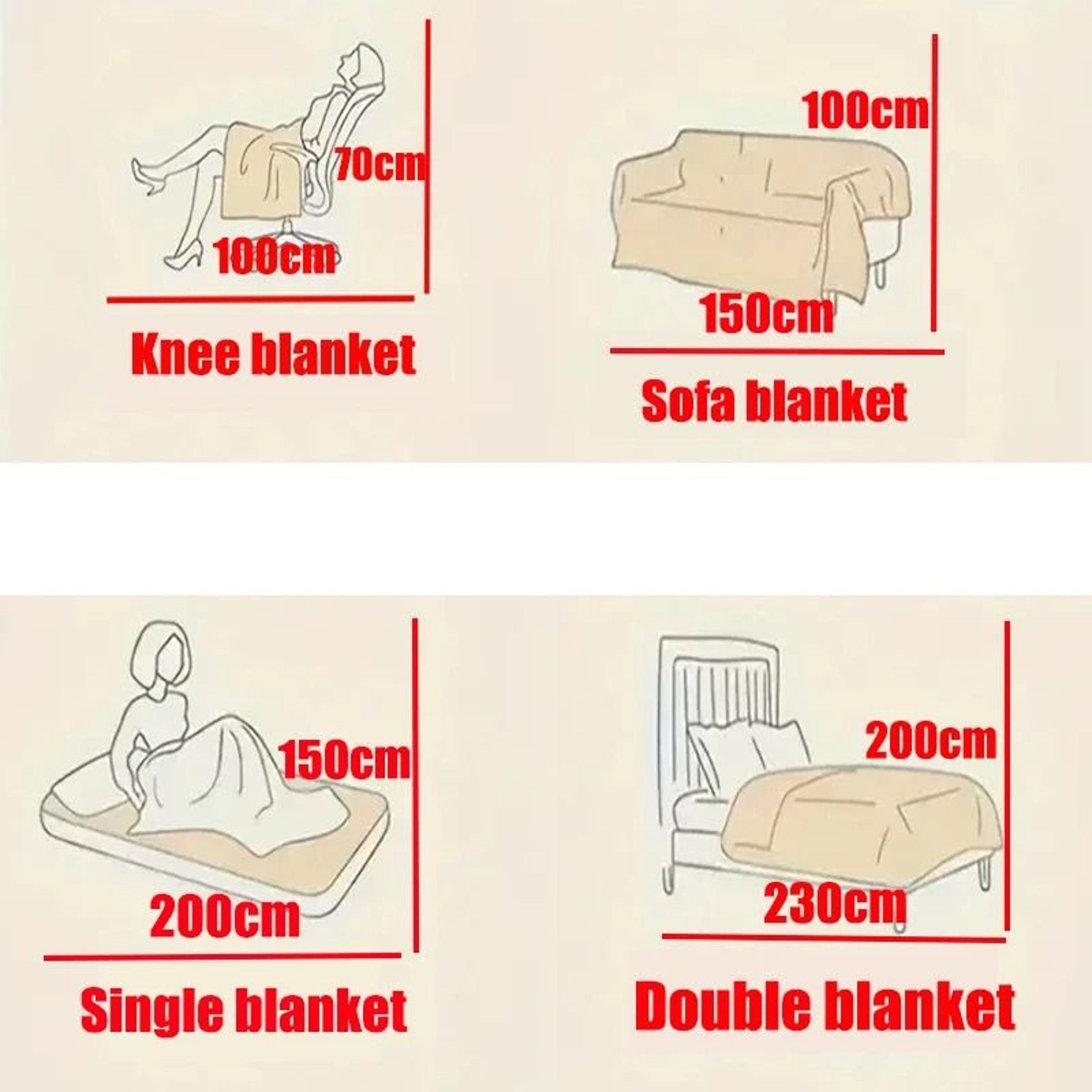 Light Luxury Solid Color Rabbit Velvet Blanket Winter Thickened Warm Flannel 4