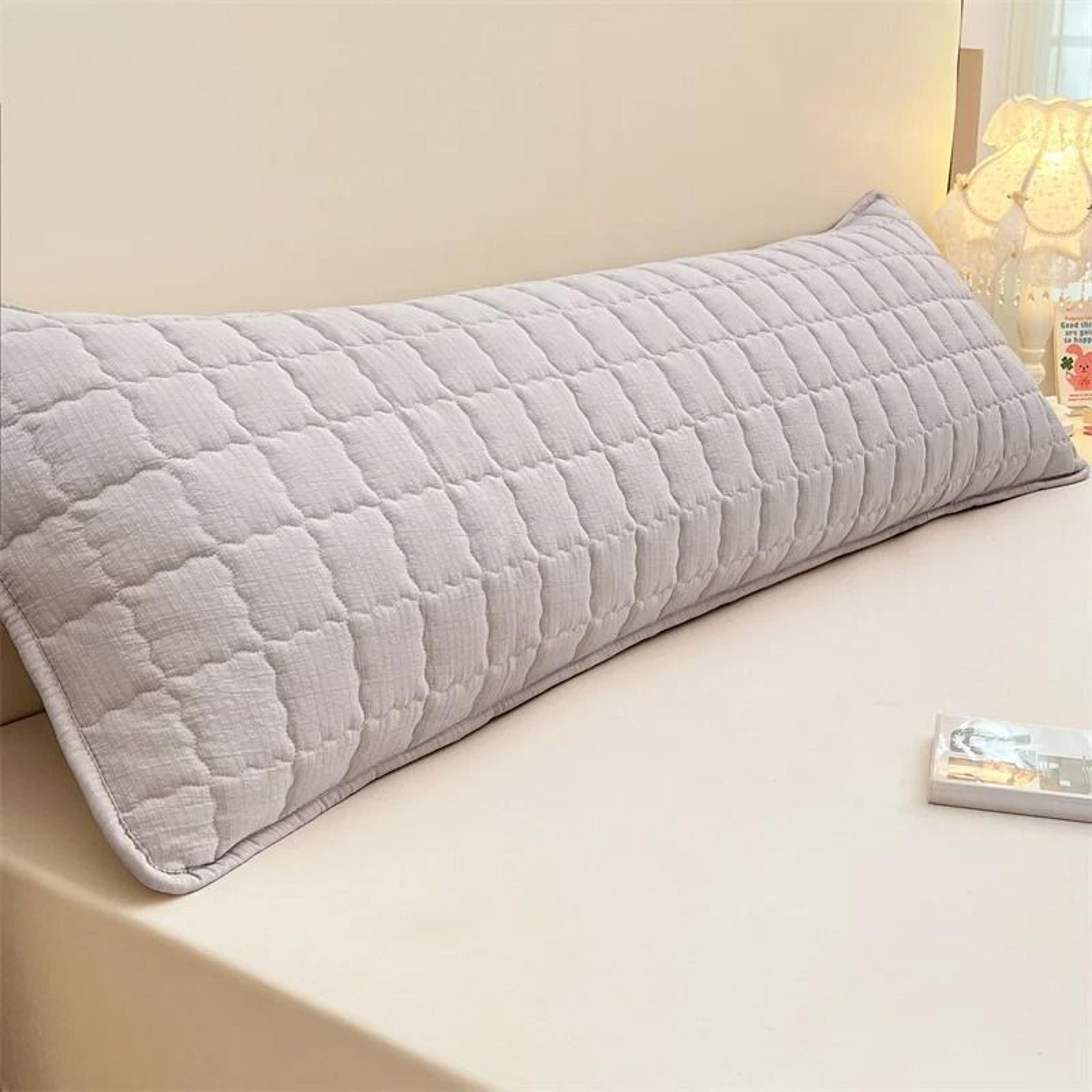 Solid Color Soft Long Body Pillowcase Comfortable Decorative Cushion Cover Without Core 2
