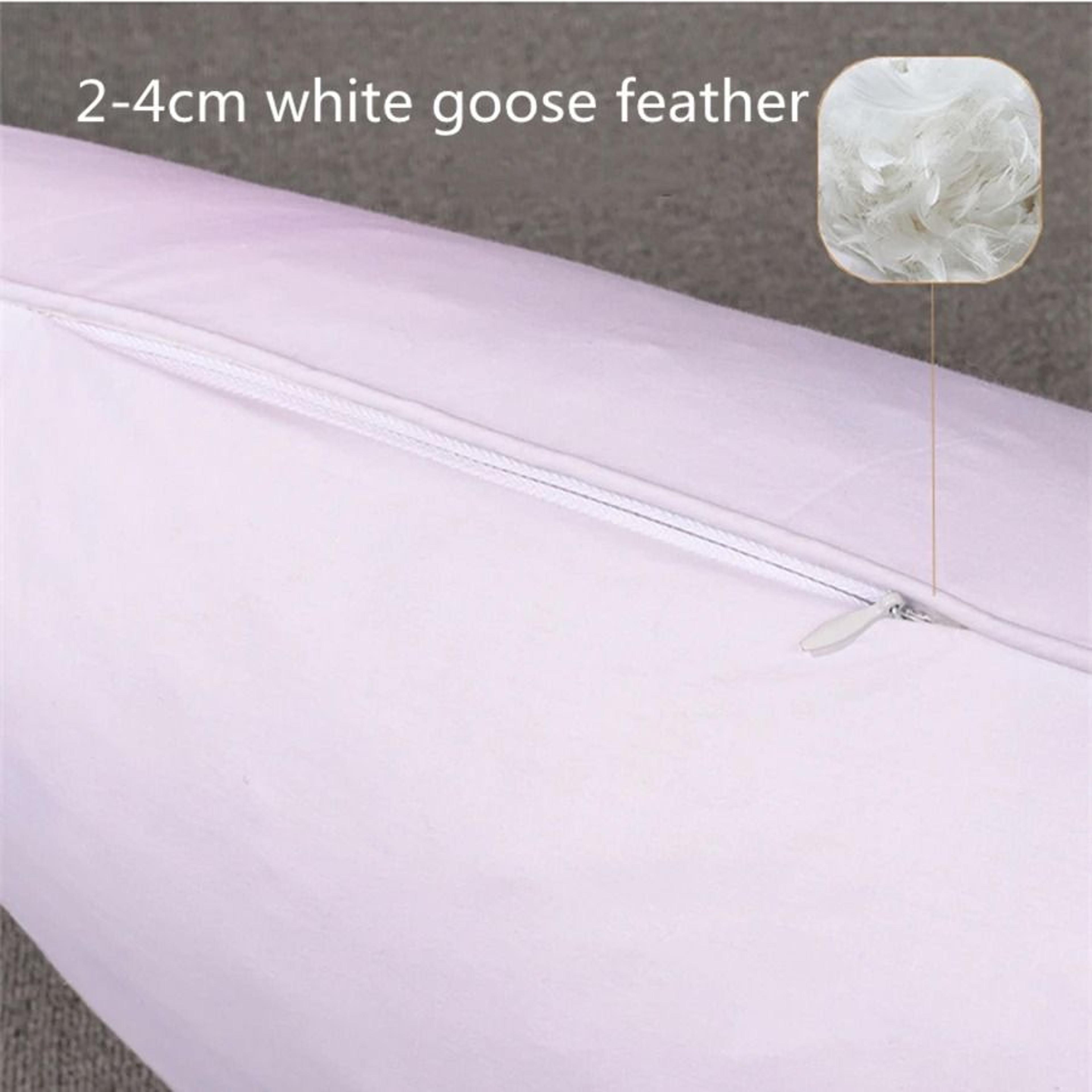 100 White Goose Feather Pillow FiveStar Hotel Grade Orthopedic Neck Pillow 48x74cm 4