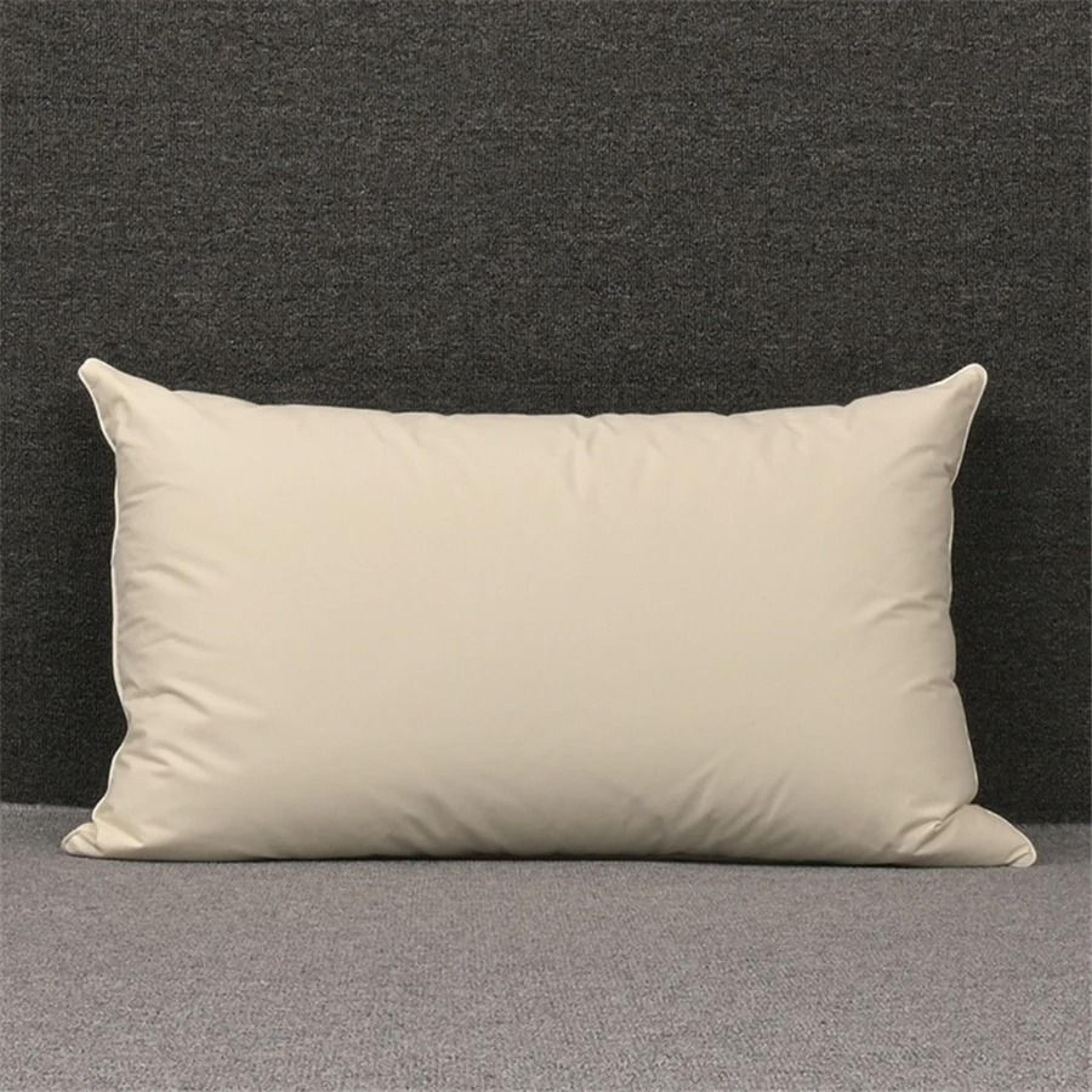 100 White Goose Feather Pillow FiveStar Hotel Grade Orthopedic Neck Pillow 48x74cm 20