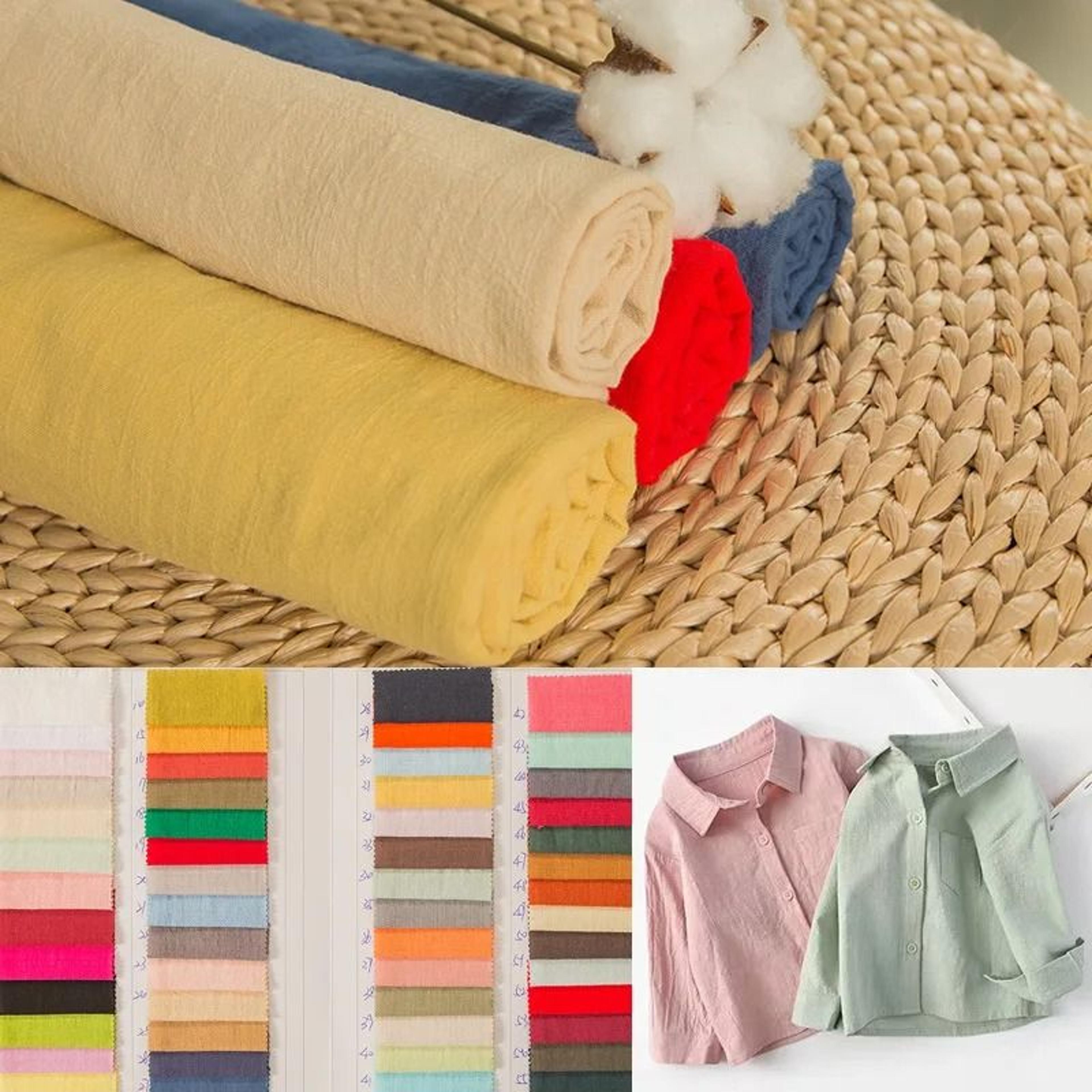 100 Cotton Solid Fabric Material Washable Craft Cloth For Sewing Quilting  Tablecloths 3