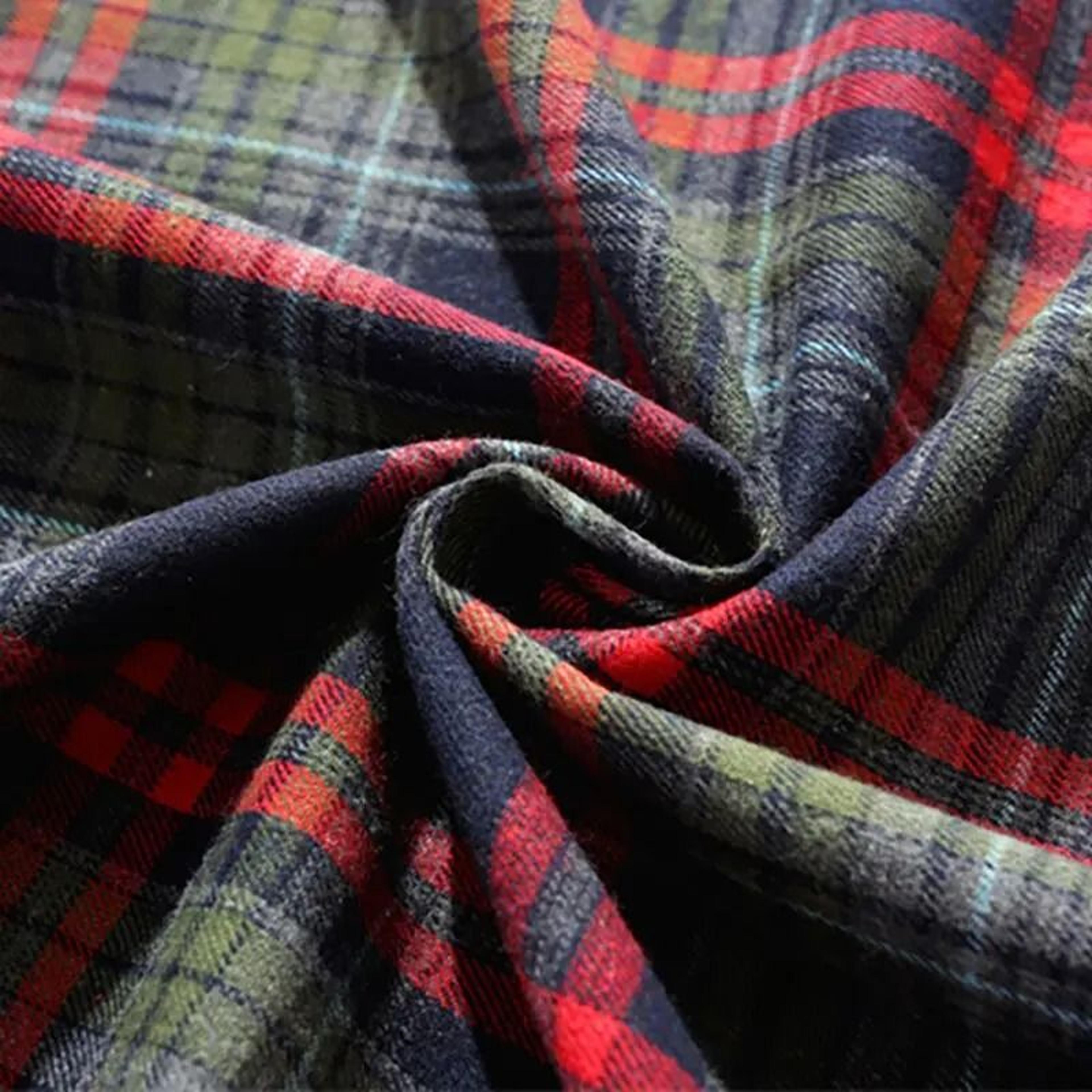 Retro Christmas Buffalo Plaid 100 Cotton Fabric By The Meter DIY Sewing  Quilting Material 11